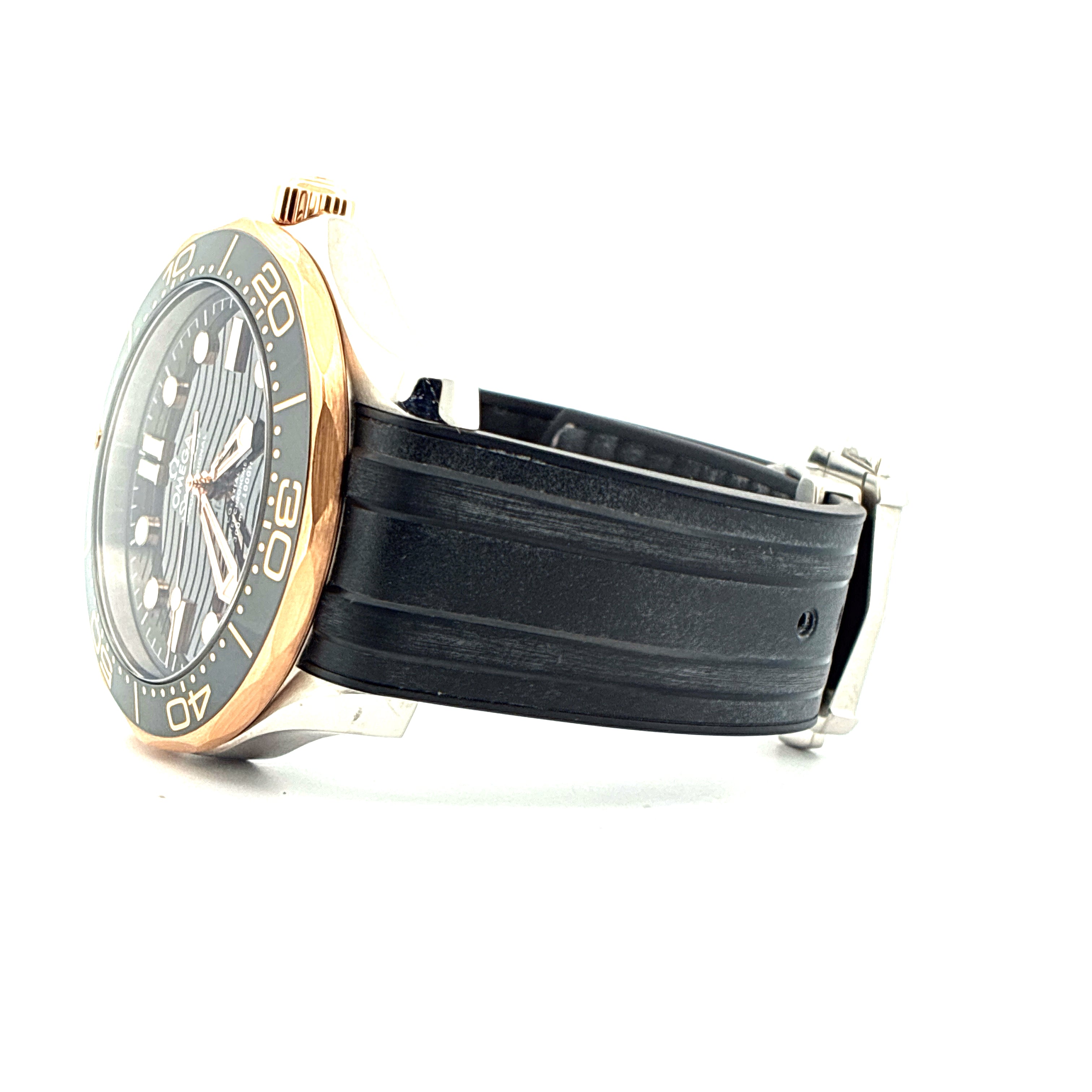 Seamaster Diver 300 M Bicolor / Rubberstrap / Second strap / Pinbuckle + Folding clasp Full-Set / 2023
