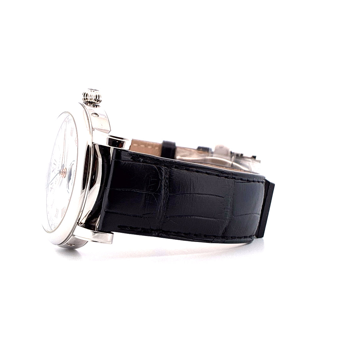 Montblanc Star Roman Quantième Complet "Carpe Diem" mit schwarzem Lederarmband