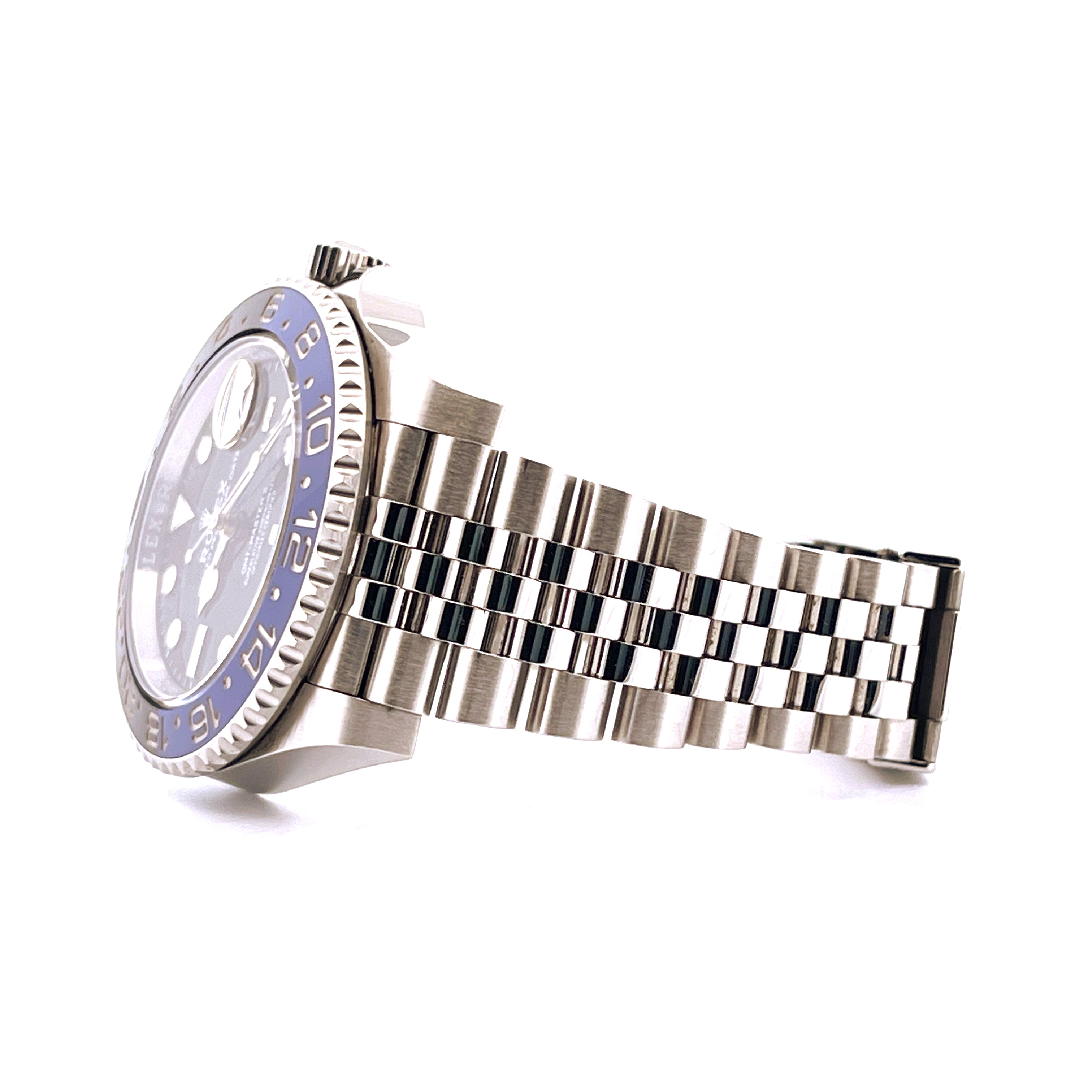 Rolex GMT-Master II Batgirl Jubilee 2020 Stahl Stahlgehäuse mit blau-schwarzer Lünette und Jubilee-Armband