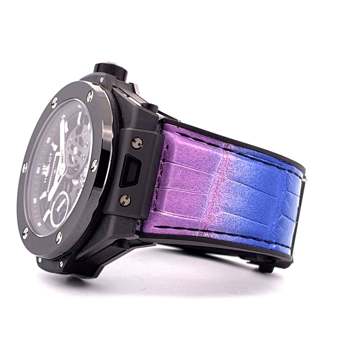 Big Bang Meca-10 / very good condt. / Rainbow strap / 10 days power reserve / skeleton / E-Warranty