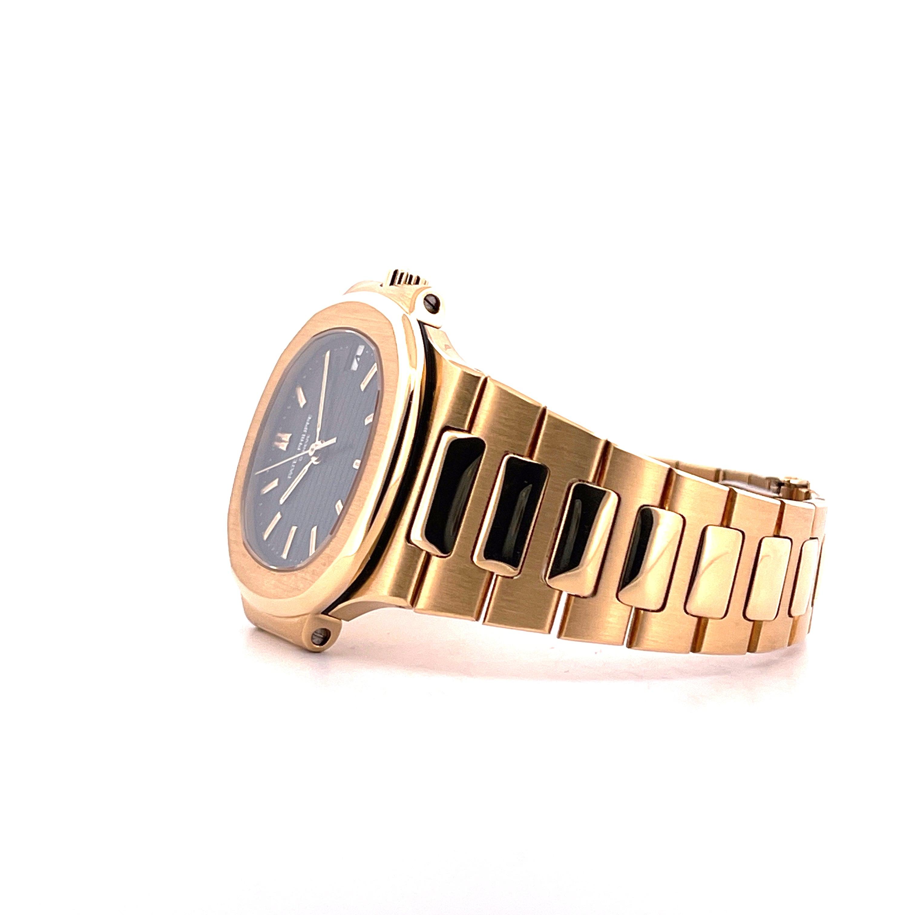 Patek Philippe Nautilus Gold 3800/001 / Tritium & Sigma / Patek Serv. 2024 / No Stretch / Full Links / On Stock / Full Set + CUFFLINKS / Germany 1991