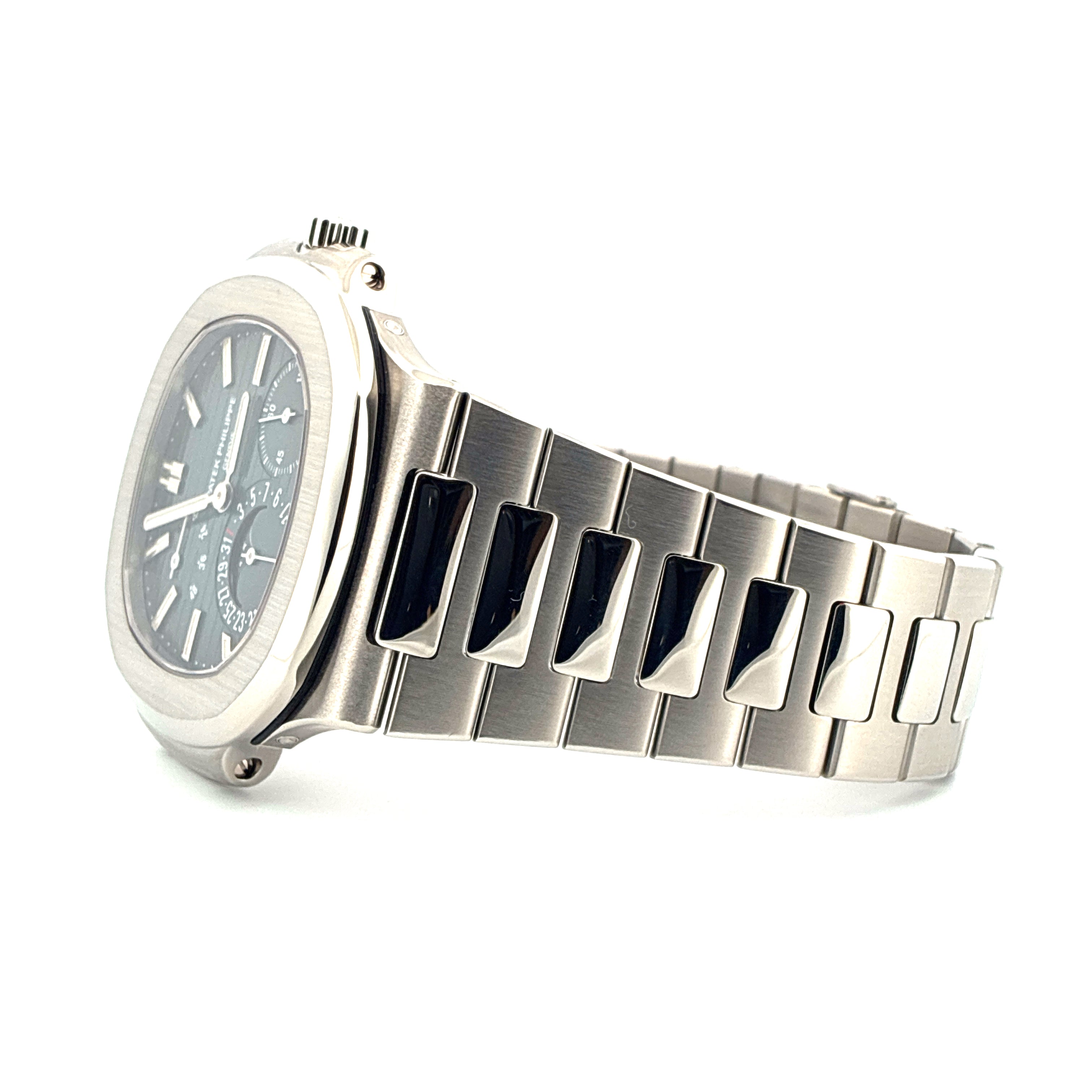 5712/1A-001 / very good Condition / Date - Moonphase - Power-Reserve / Patek Service 2025 / Blue Dial / Full-Set / Germany 2007