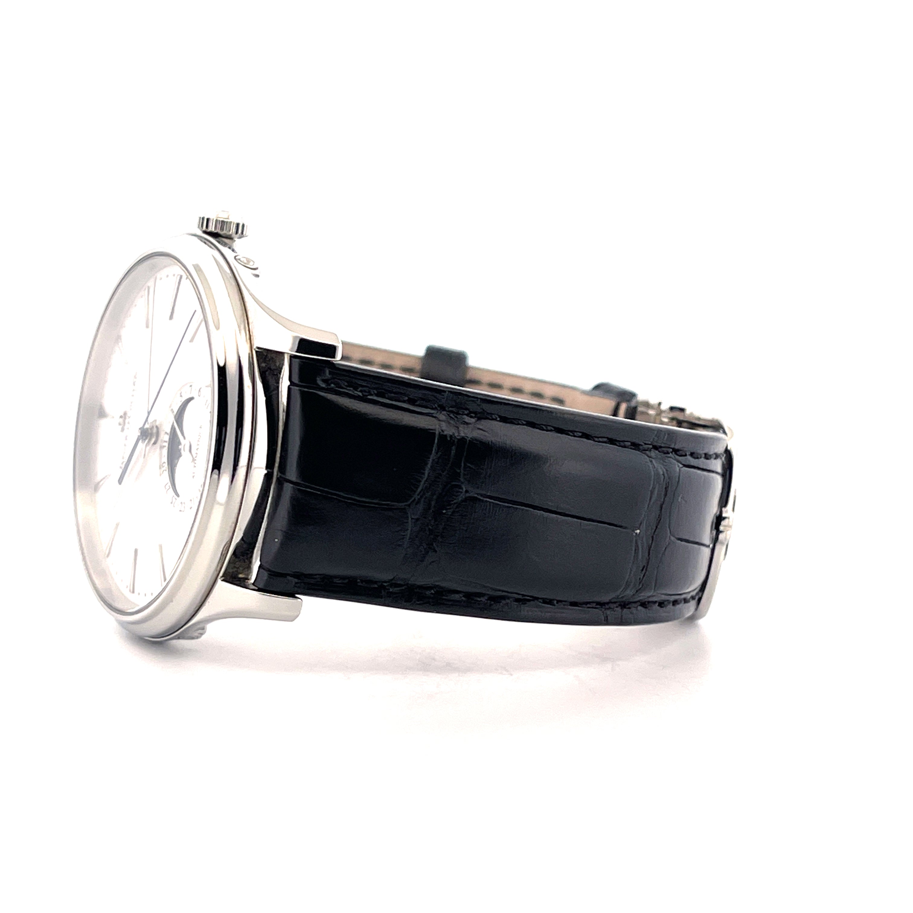 Master Ultra Thin Moonphase / Folding Clasp / Second Strap / On Stock / Full Set + Invoice very good Condition / Warranty till 2031 / Germany 2023