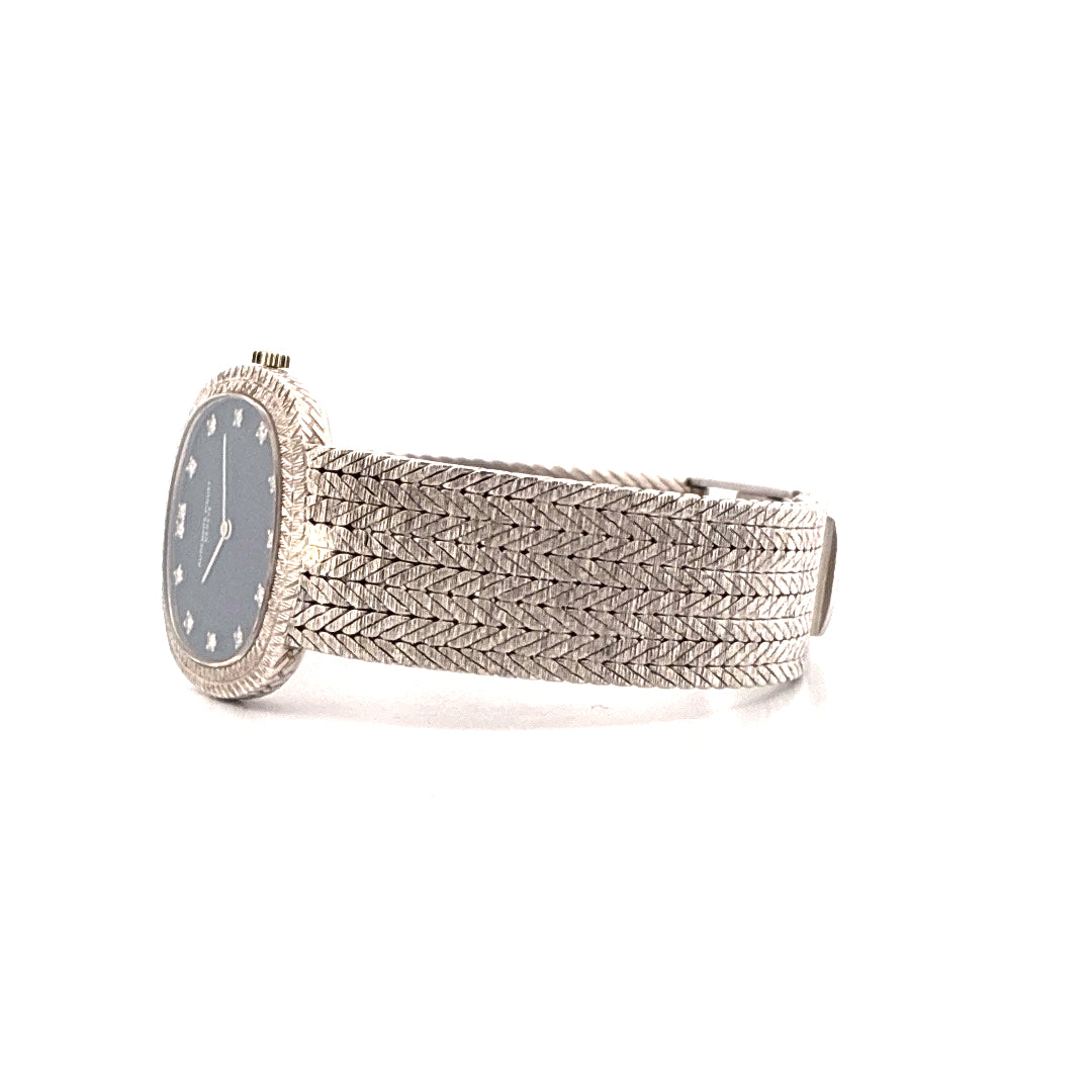 Lady Ellipse Vintage / 18K Weißgold (ca. 1970) - Juwelier Spliedt