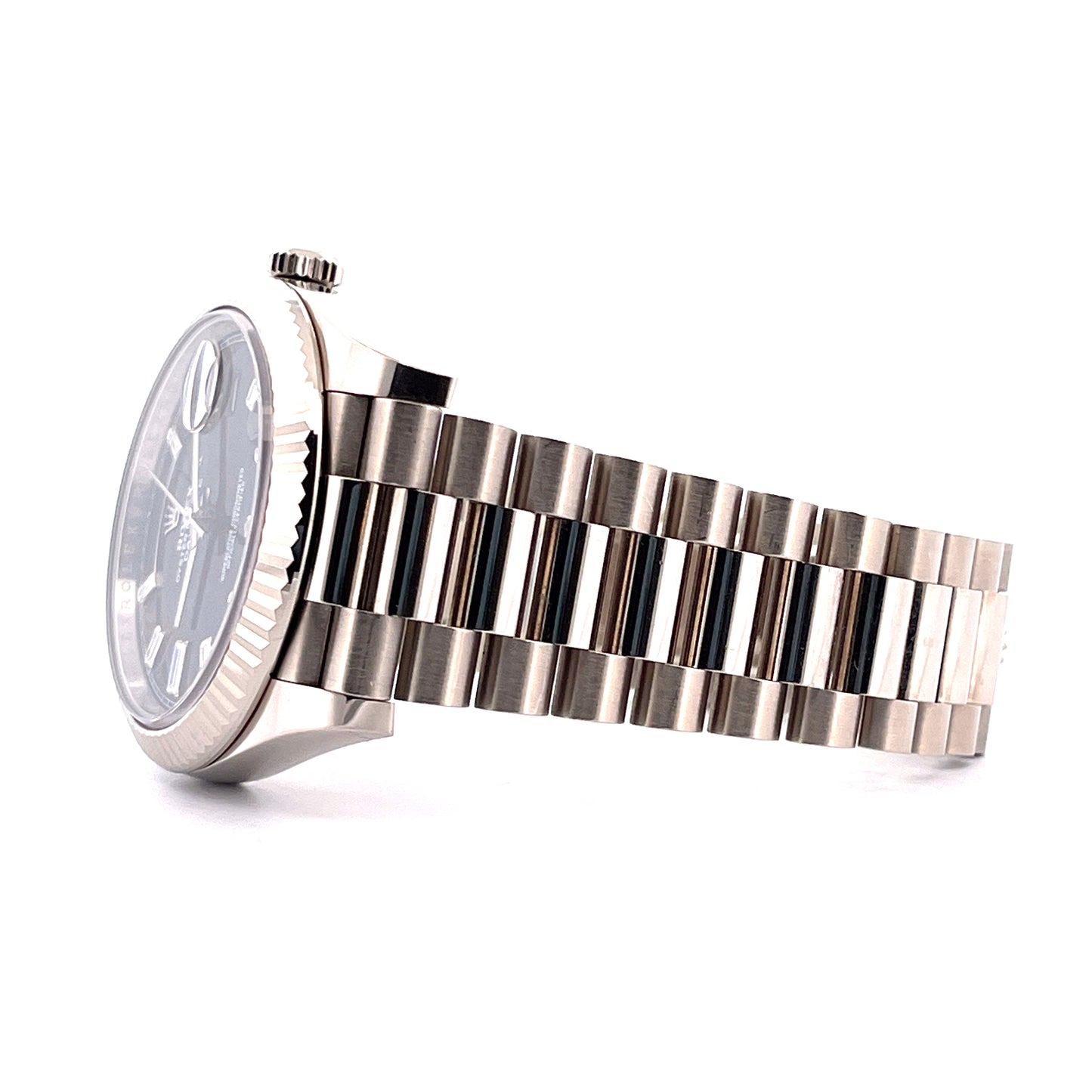 Rolex - Rolex Day-Date 40 Black Dial & Baguette Diamonds - Juwelier Spliedt