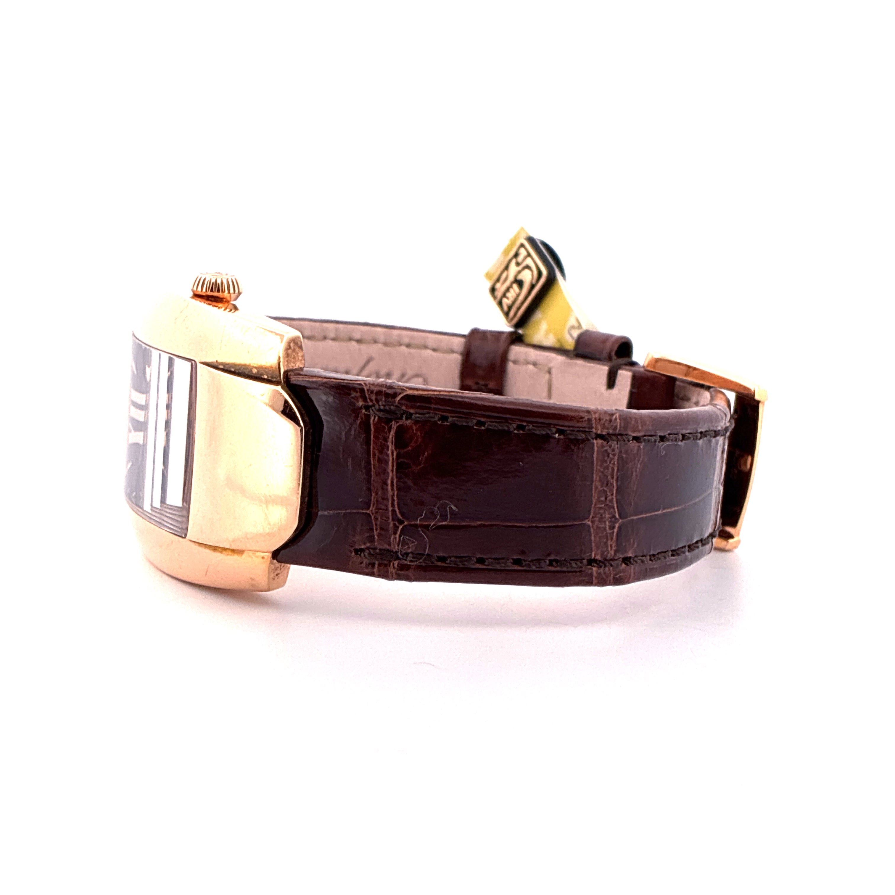 La Strada / Roségold / unworn leather strap / brown dial / Box & Papers