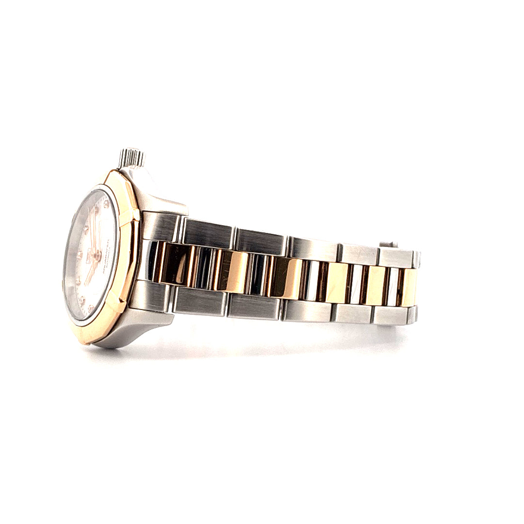 Tag Heuer Aquaracer Lady 34mm Stahl/Gold Automatikuhr mit zweifarbigem Armband
