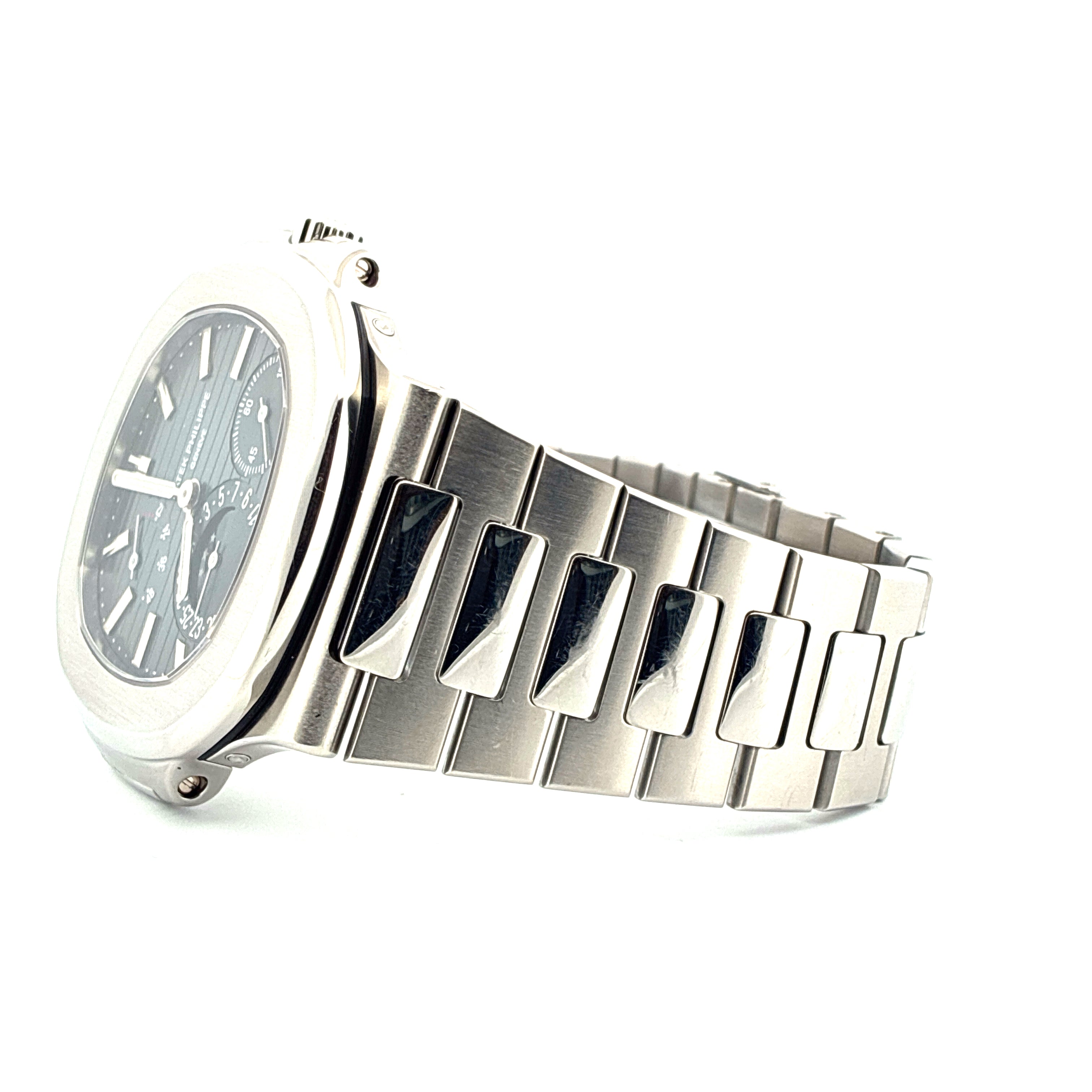 5712/1A-001 / very good Condition / Date - Moonphase - Power-Reserve / Patek Service 2025 / Blue Dial / Full-Set / Germany 2010