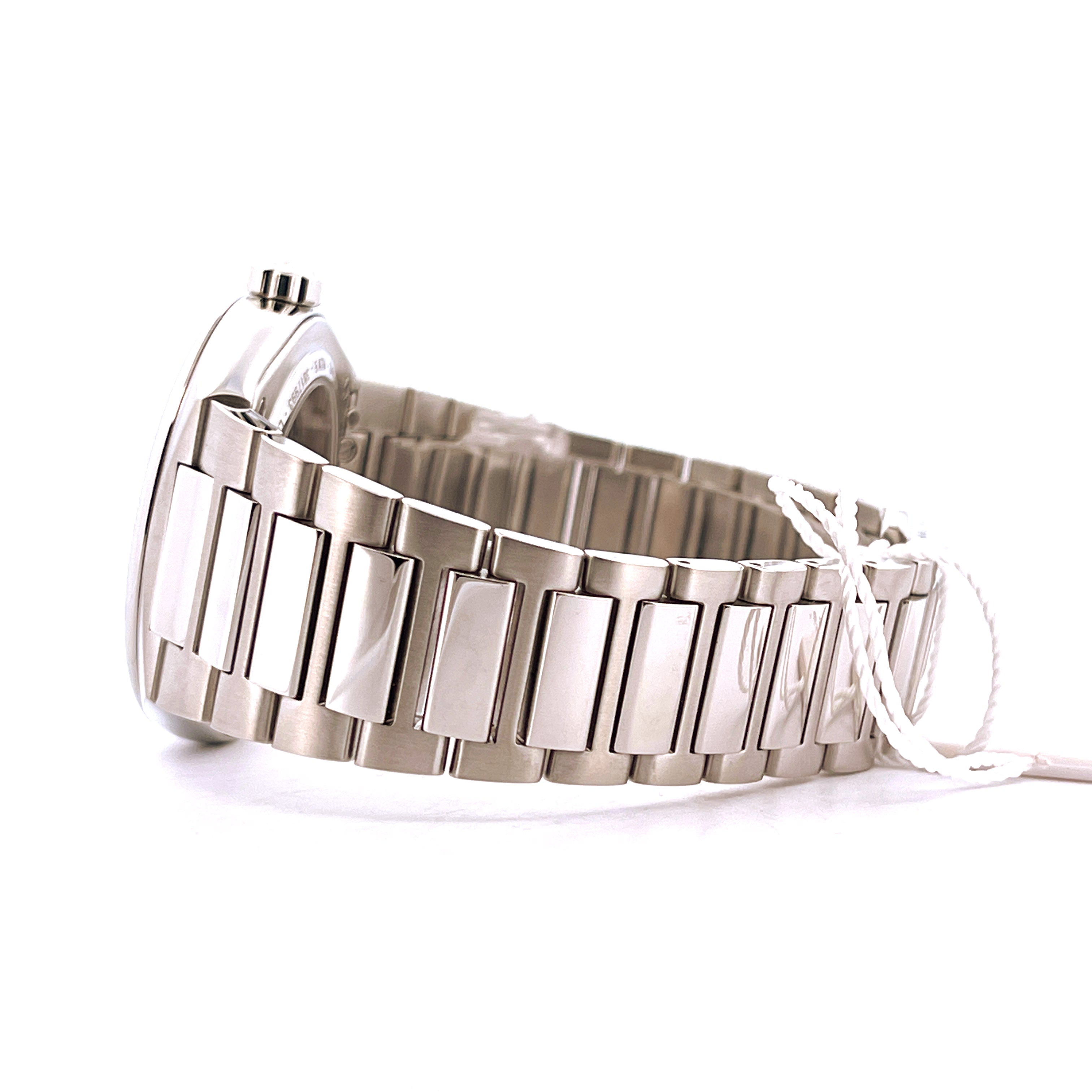 Frederique Constant Highlife Automatic Skeleton Blue LIMITED EDITION 888, Seitenansicht aus Edelstahl mit Tag