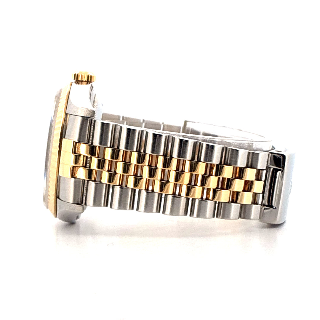 Datejust 36 Bicolor / Stahl/Gelbgold / schwarzes Zifferblatt (1999) - Juwelier Spliedt