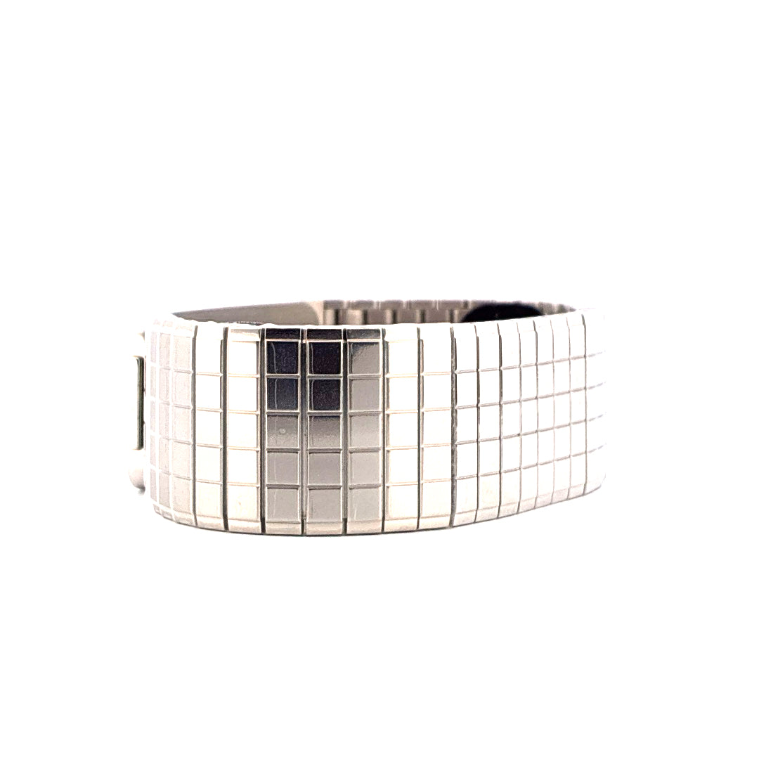 Chanel Code Coco mit Diamanten aus Edelstahl im Querformat