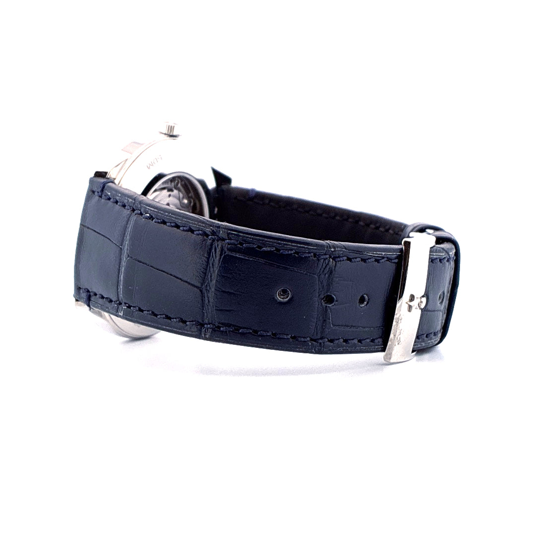 Zenith Elite Classic Automatic Ultra Thin mit dunkelblauem Alligatorlederarmband und silberner Schließe