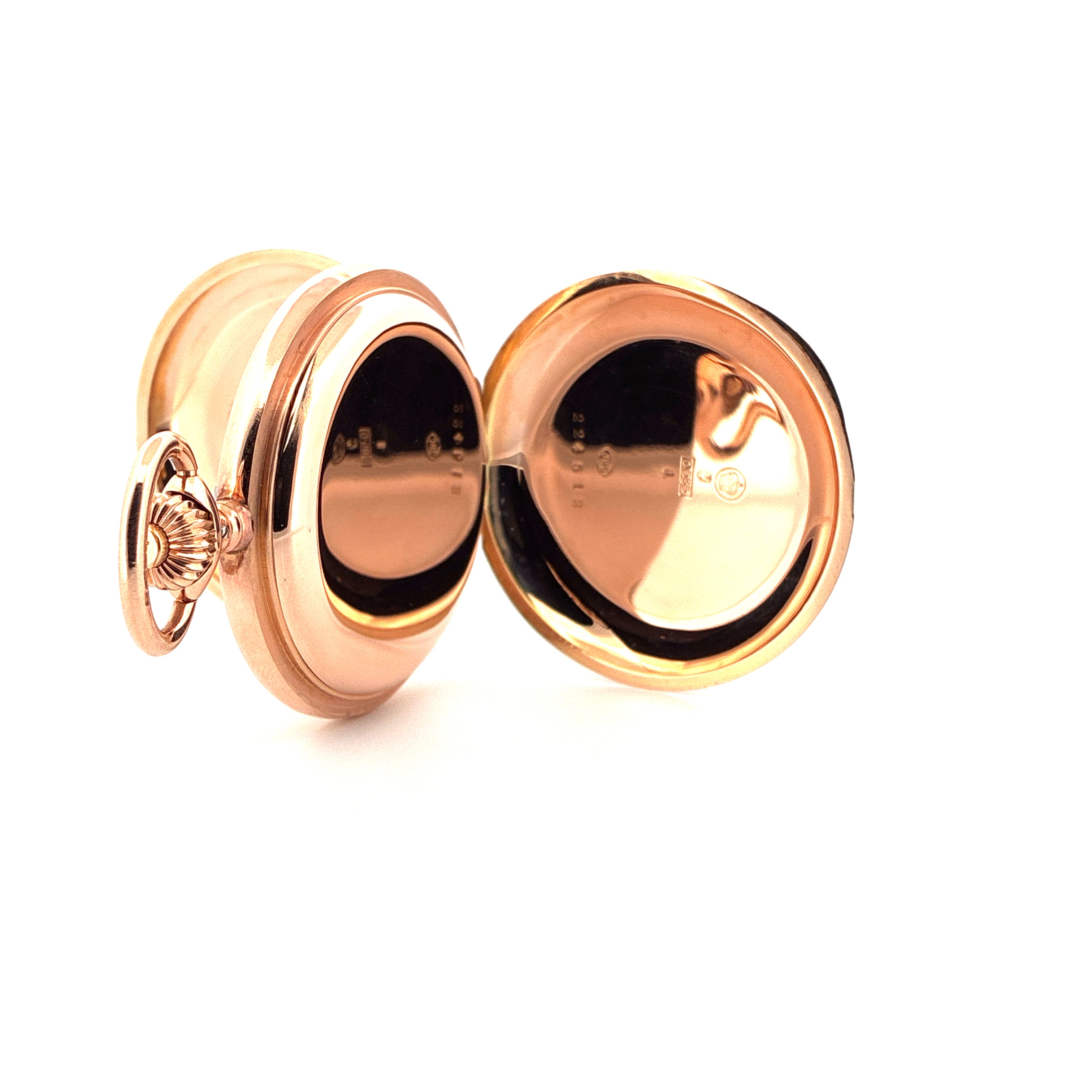 IWC Taschenuhr 14K Gelbgold mit kleiner Sekunde auf weißem Hintergrund