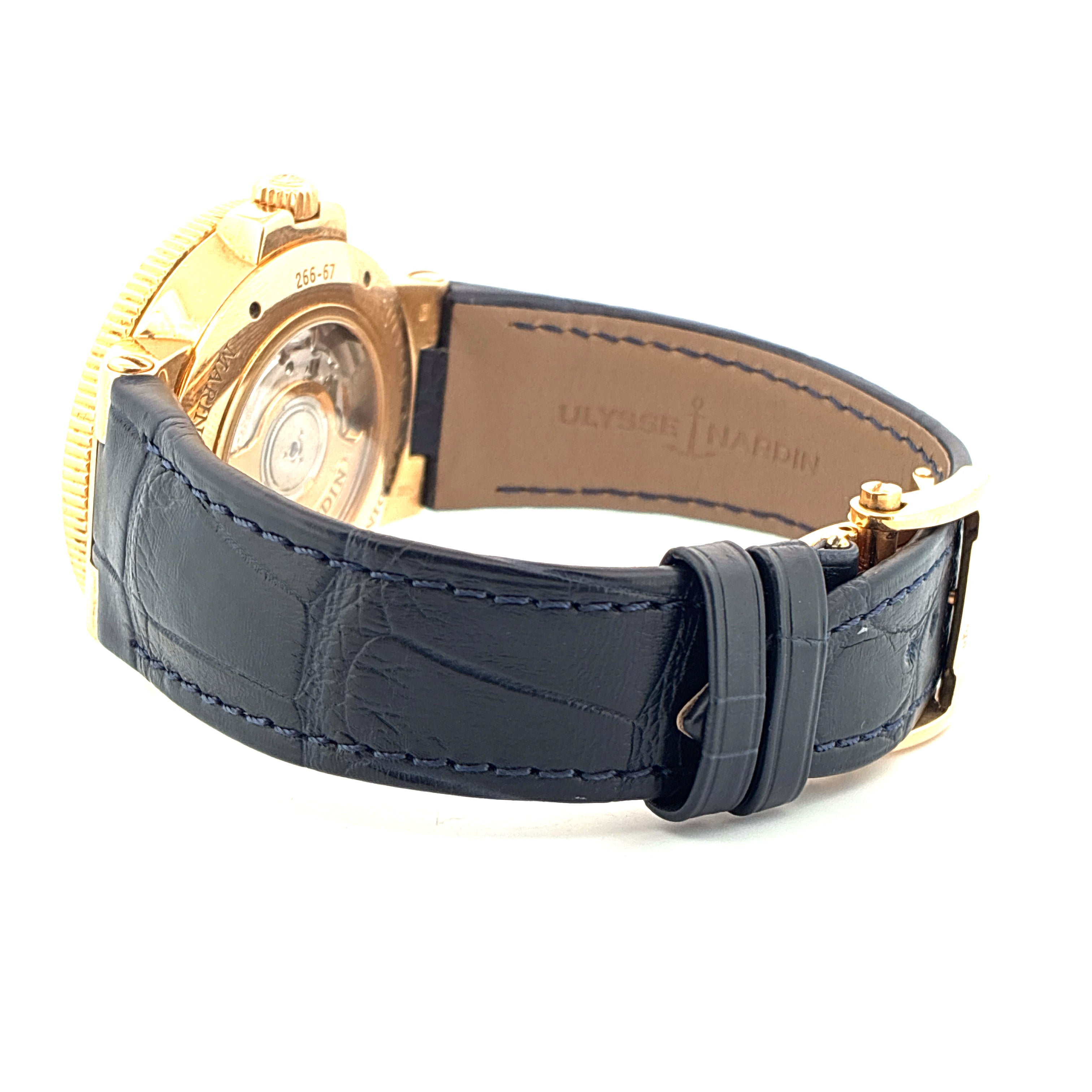 Maxi Marine Chronometer 43mm Blue Dial / Folding clasp / Box & Papers