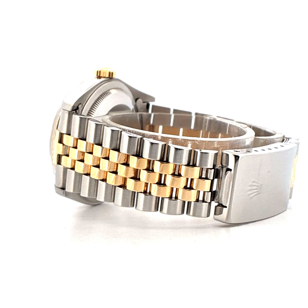 Datejust 36 Bicolor / Stahl/Gelbgold / schwarzes Zifferblatt (1999) - Juwelier Spliedt