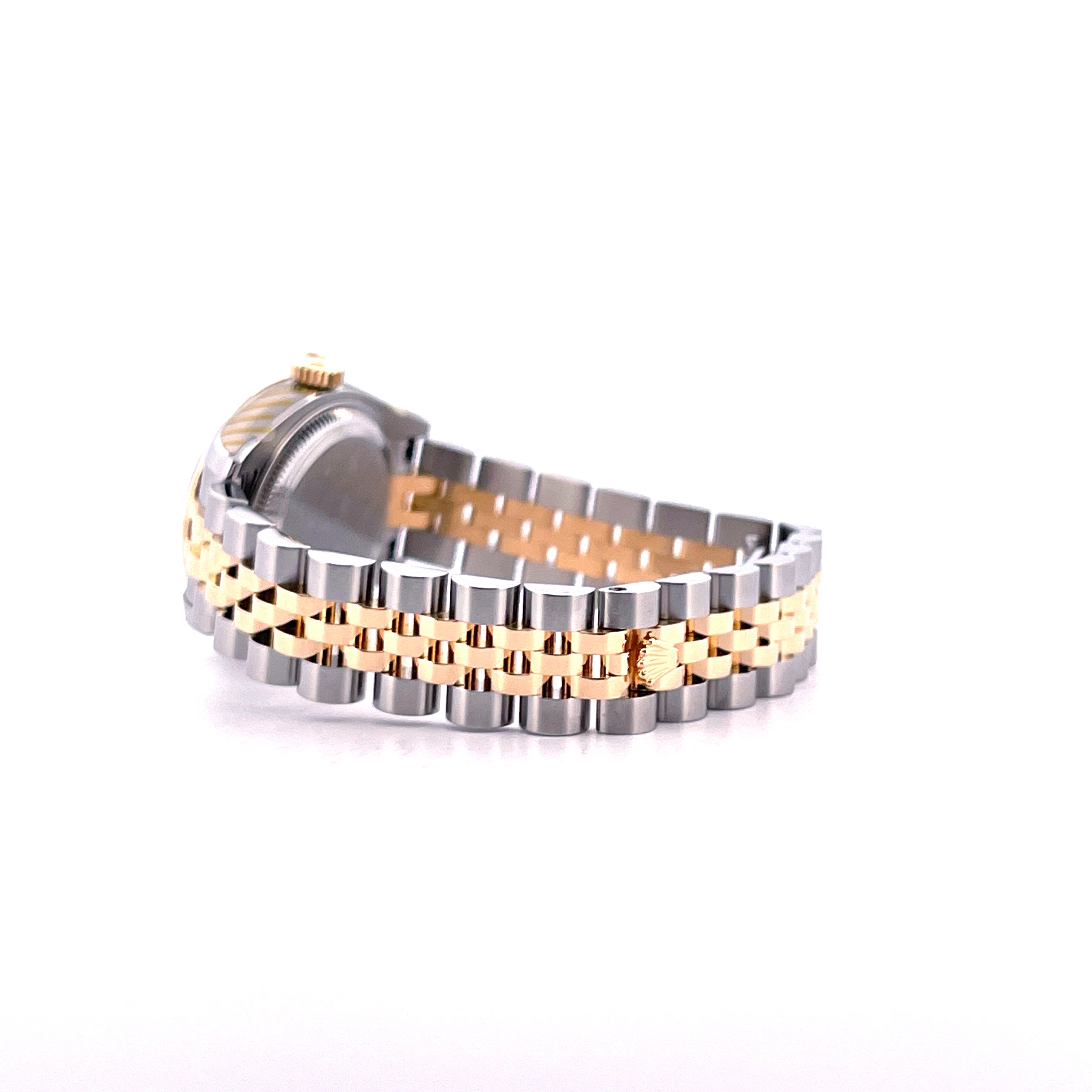 Lady-Datejust 26mm Two Tone & Diamonds Gold Dial / 179173 / Jubilee / perfect Condition / Rolex Service 2026 + Sticker