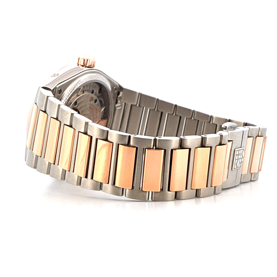 Frederique Constant Manufacture Slimline Perpetual Calendar, Stahl und Roségold Armband, Seitenansicht