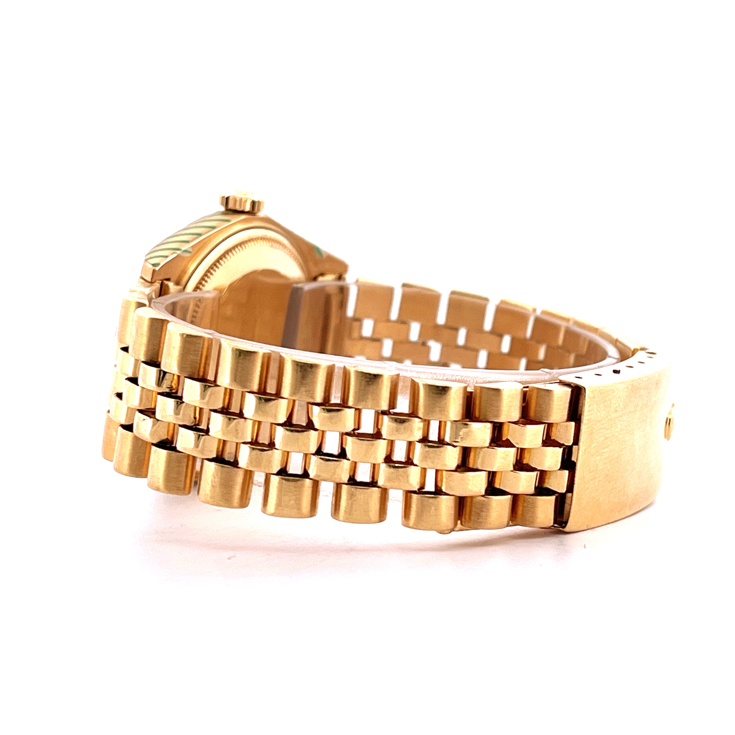 Rolex Datejust 36 Full Gold 1601 von der Seite, Armband aus Gelbgold