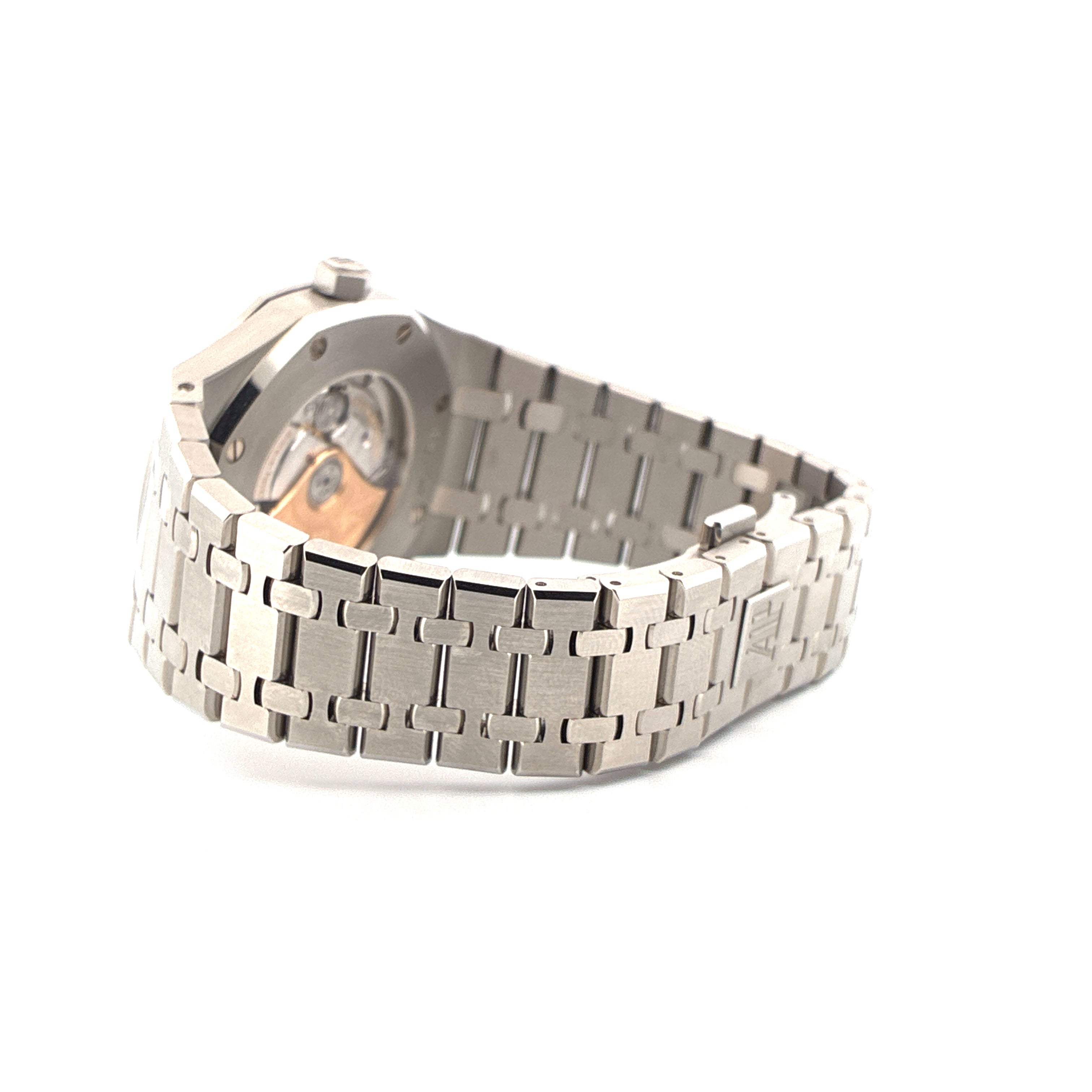 Audemars Piguet Royal Oak Gehäuse und Armband aus Edelstahl mit Sichtboden
