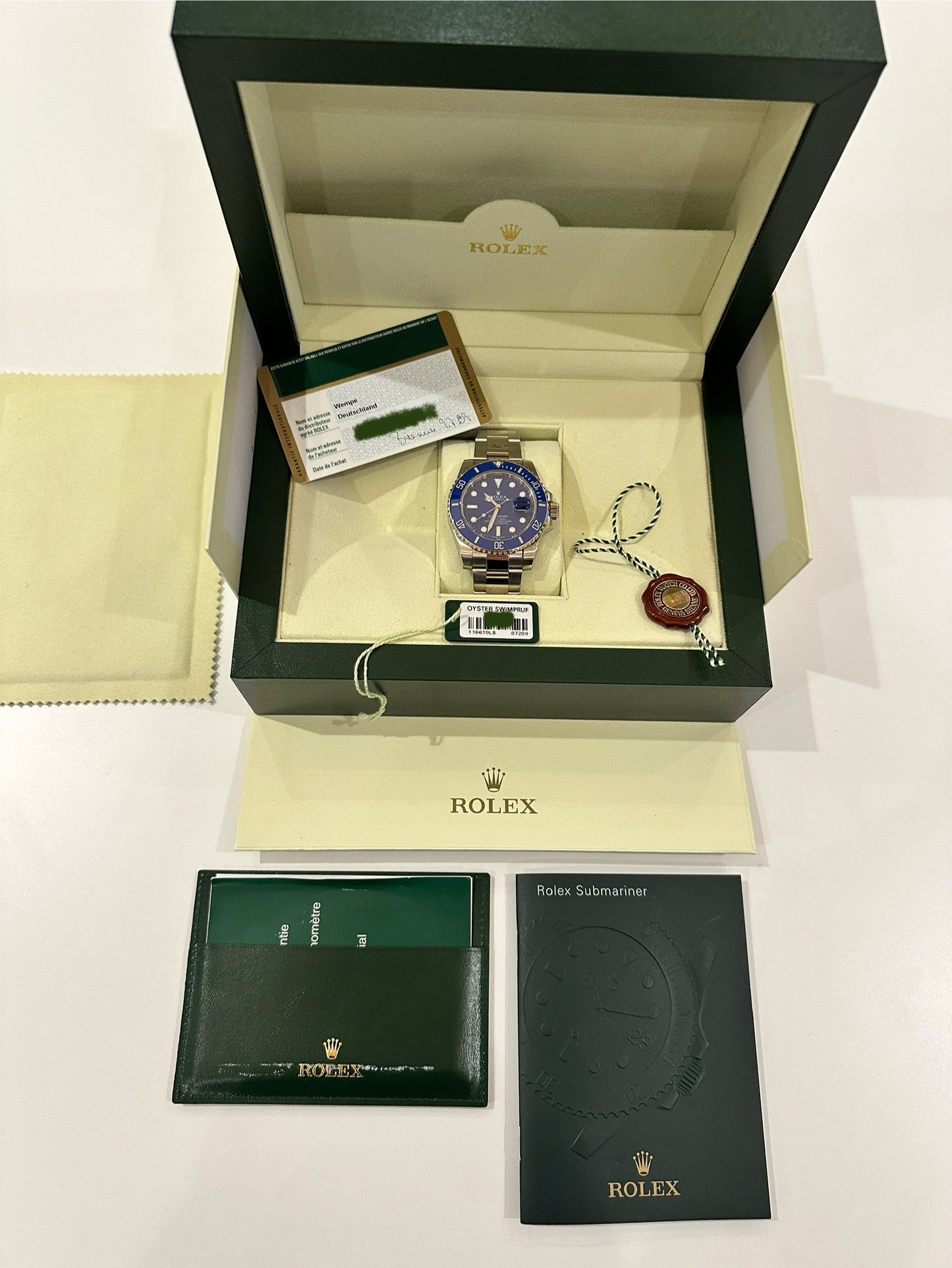 Rolex - Rolex Submariner Date SMURPH Whitegold - Juwelier Spliedt