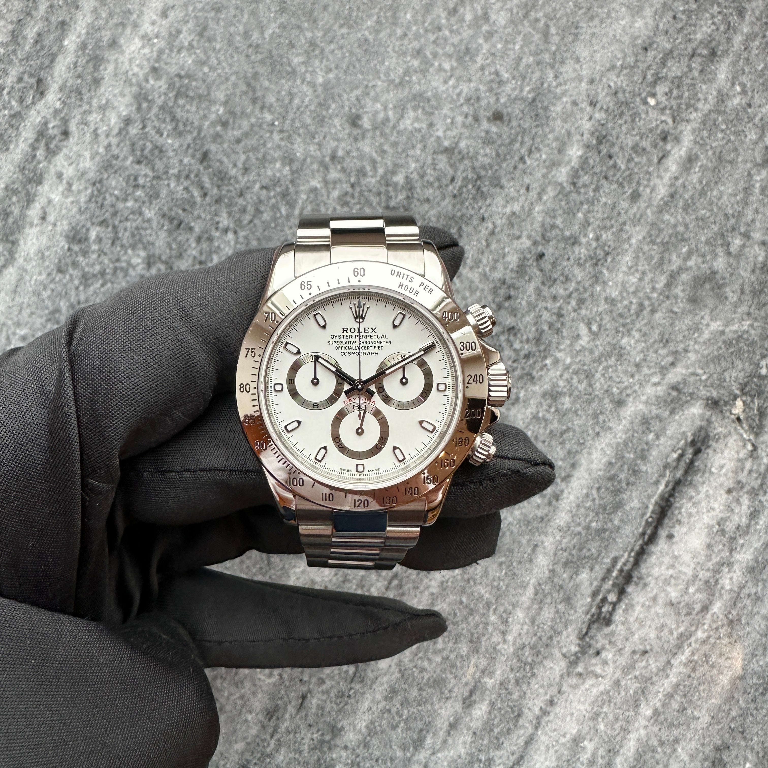 Daytona 116520 White Dial / Rolex Service 2026 / good Condition / D-Serie 2006