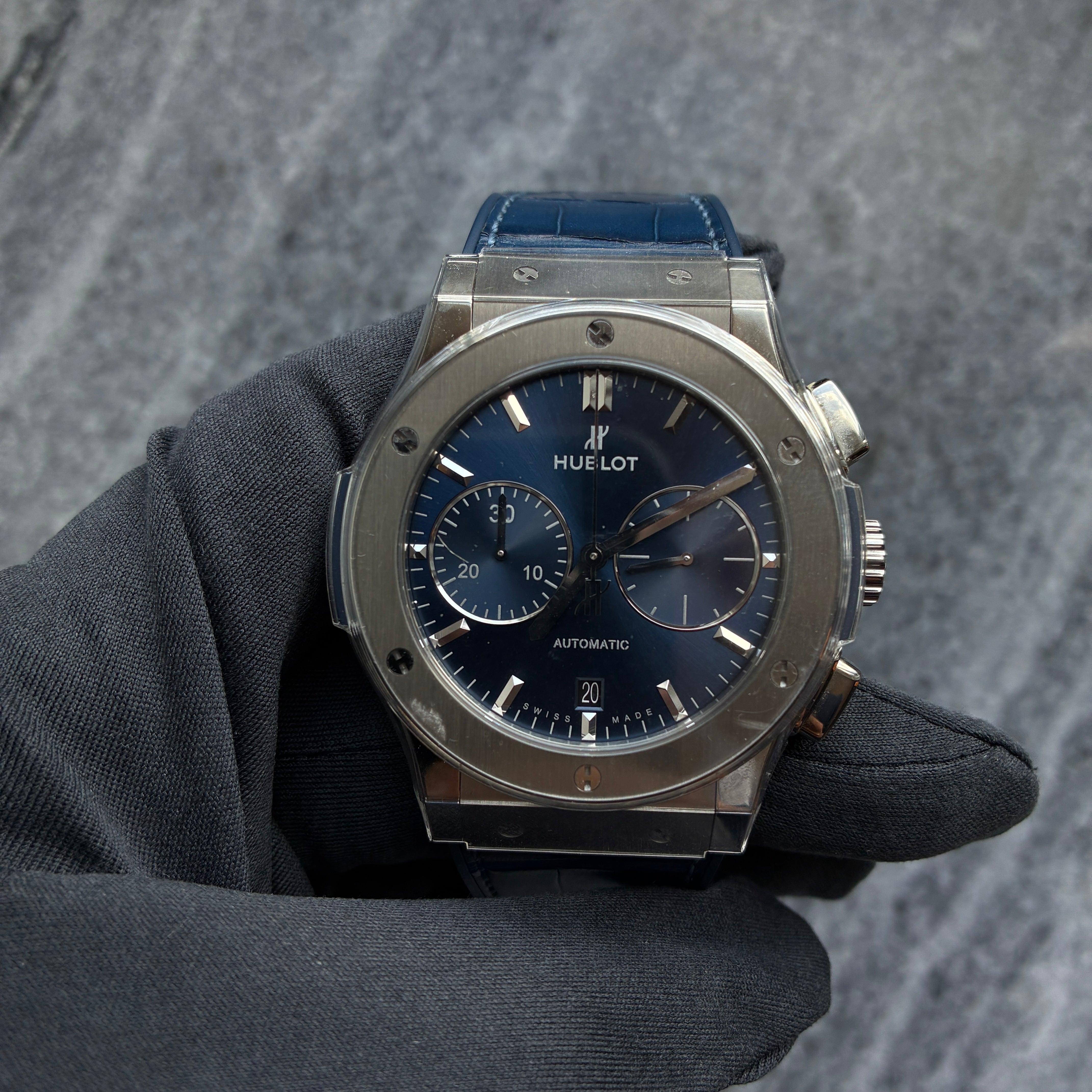 Classic Fusion Blue Chronograph / Box & Papers / 2020