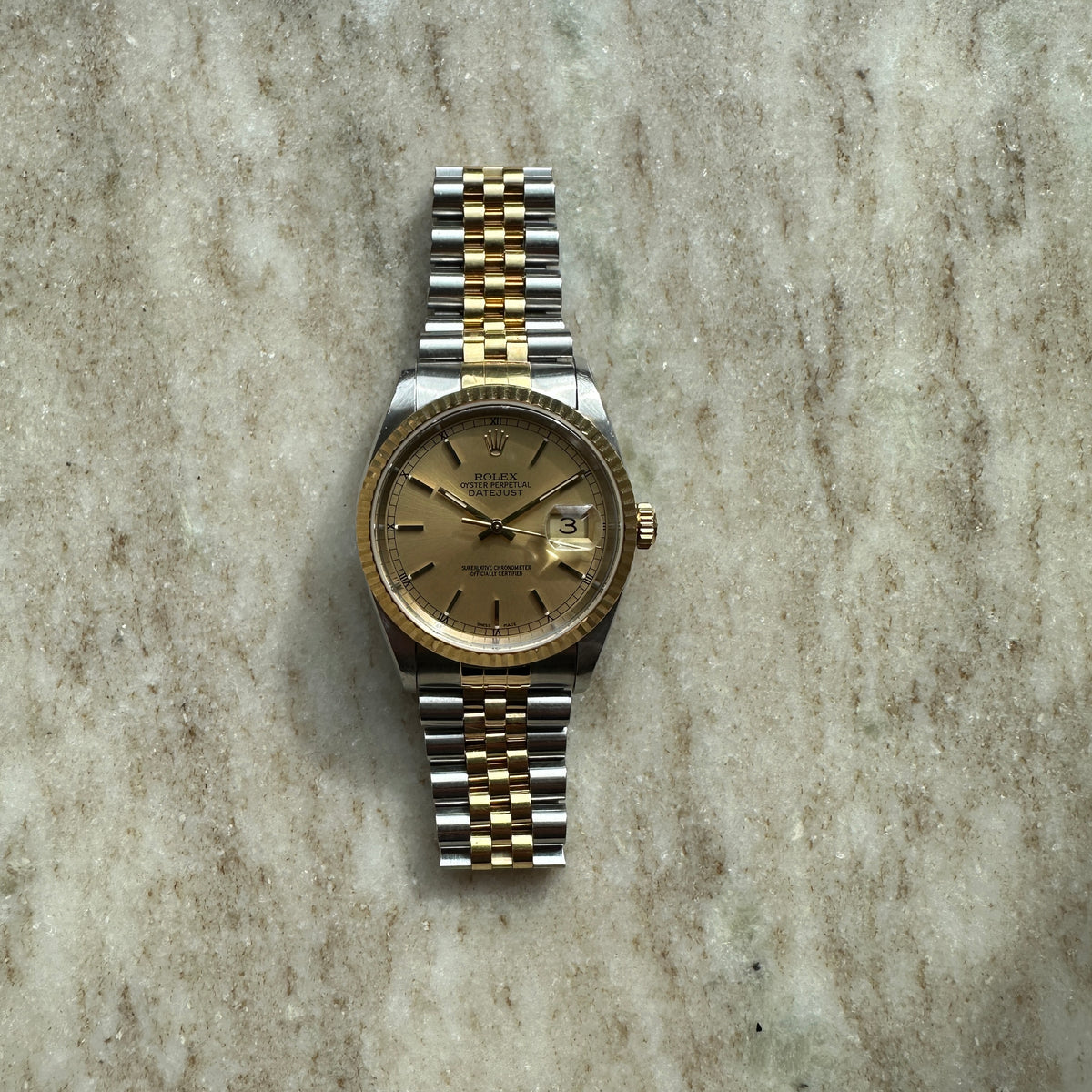 Datejust 36 Two Tone / Rolex Service 2026 / Full Set / 2001