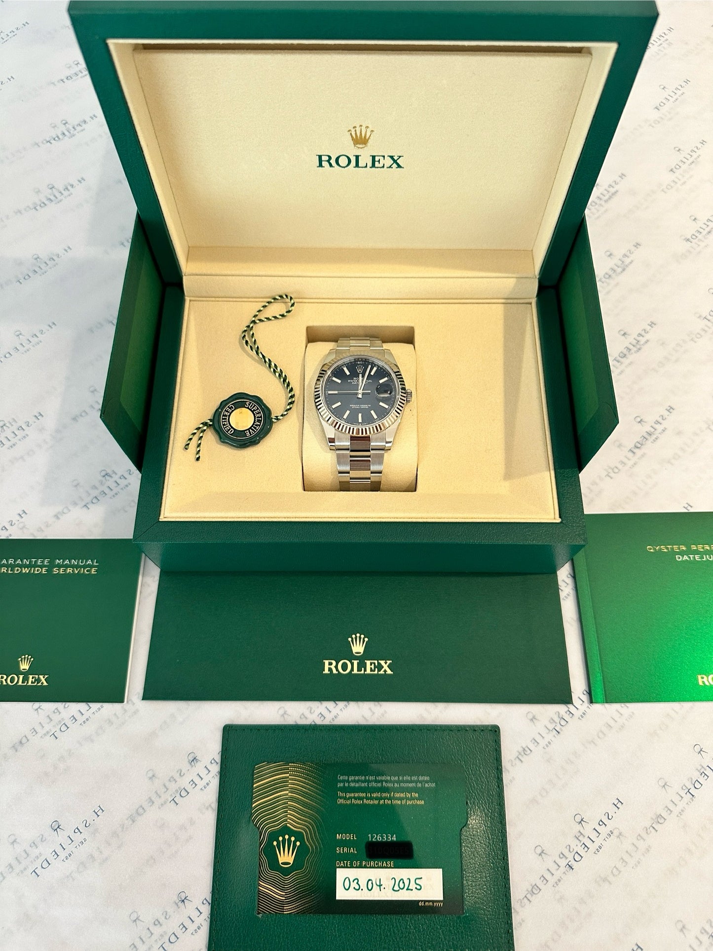 Rolex Datejust 41 Blue Oyster (2025)