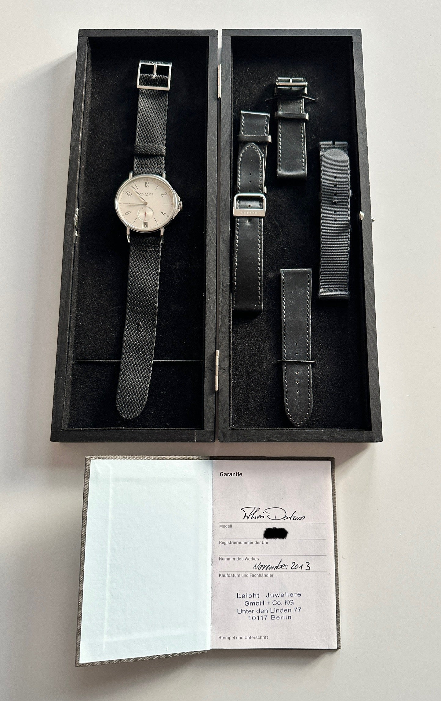 Nomos - Nomos Ahoi Datum (2013) incl. Extra Straps - Juwelier Spliedt
