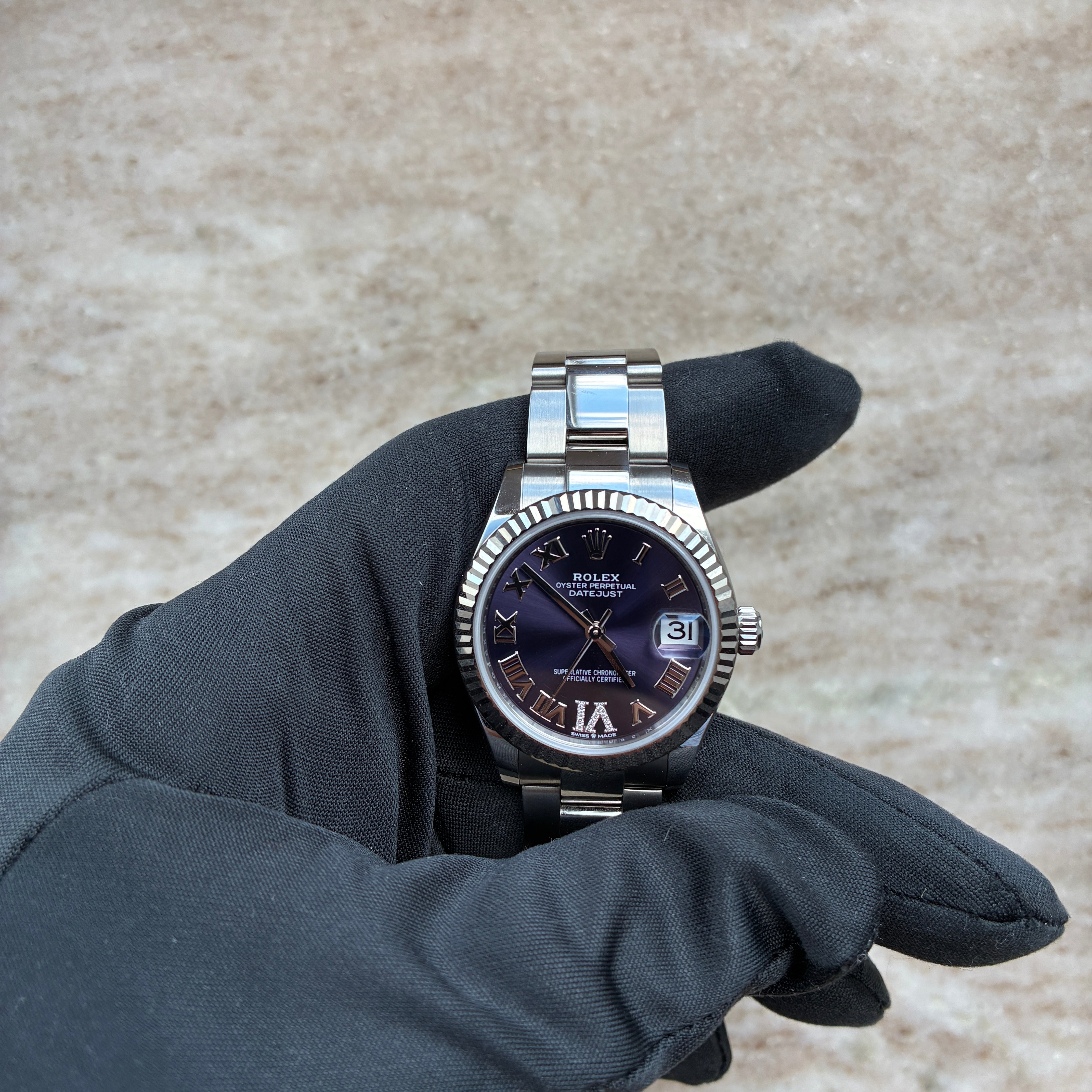 Lady Datejust / Purple Dial / Factory set / Full-Set / 2023