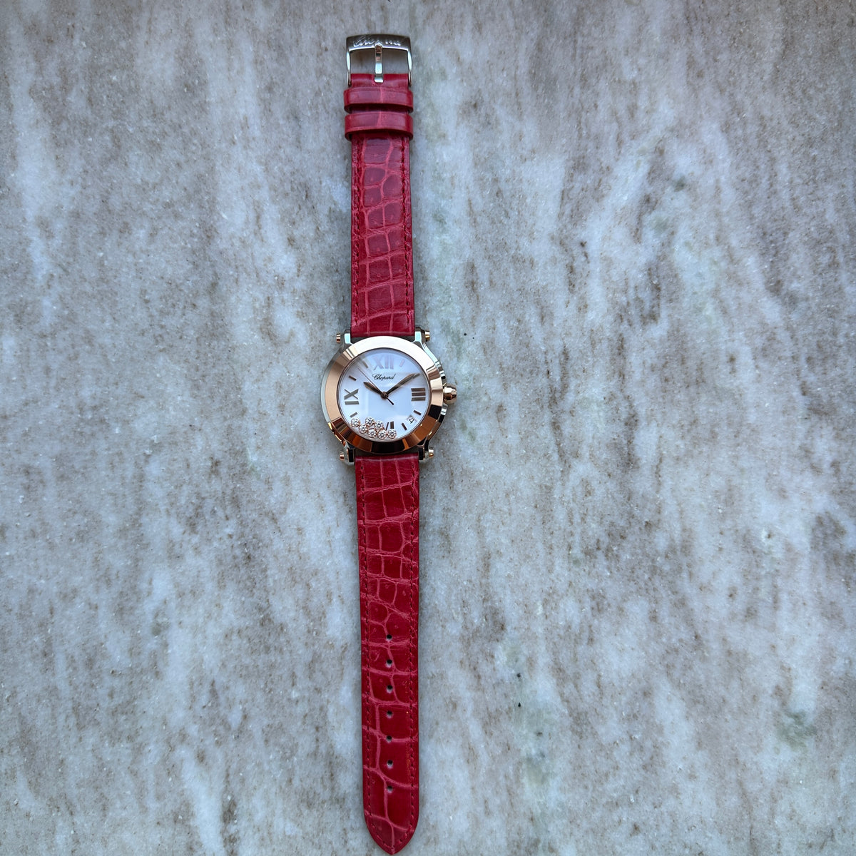 Happy Sport 36 mm Steel & Roségold / very good Condition / 2014