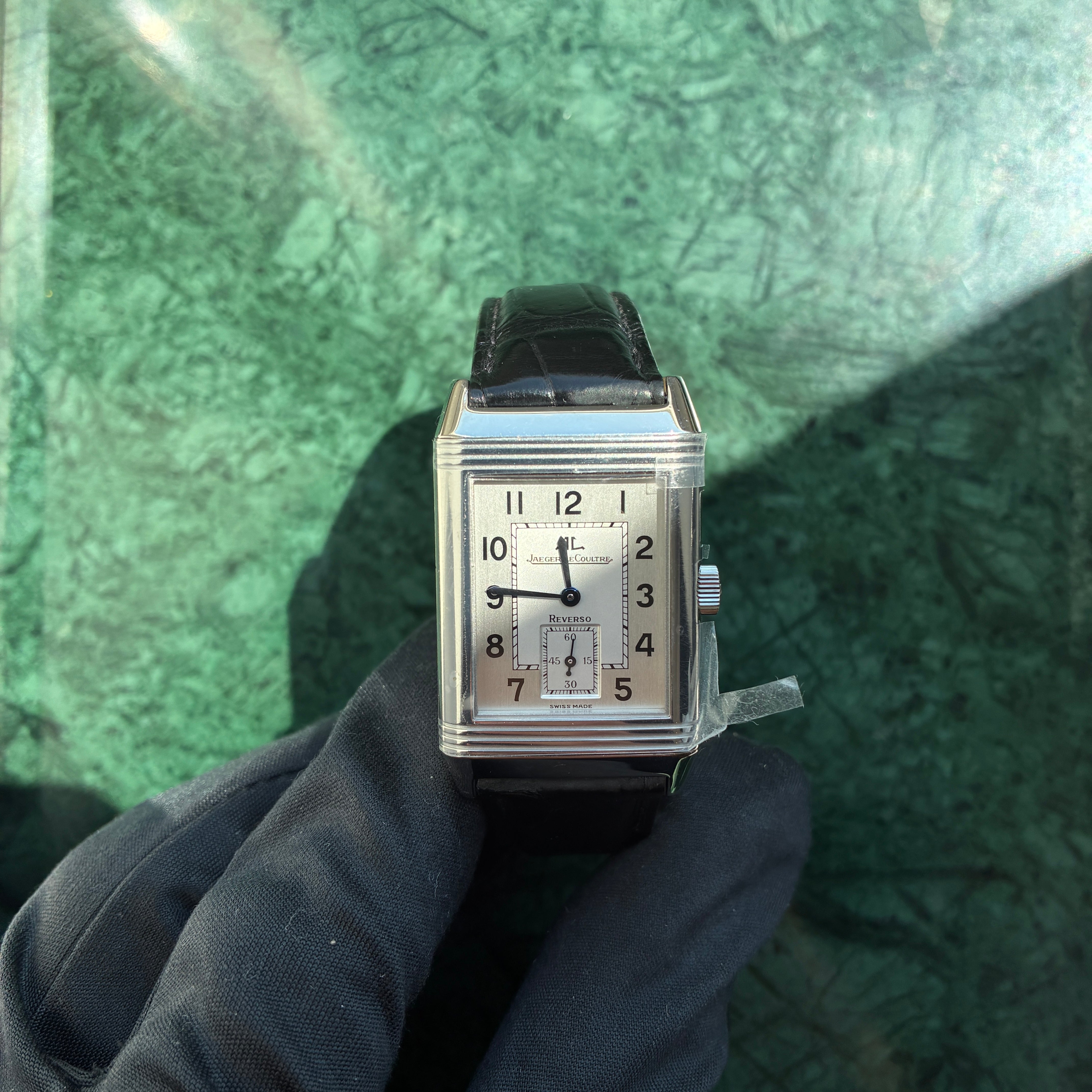 Reverso Grande Taille / leather strap / folding clasp / watch only / service 2026