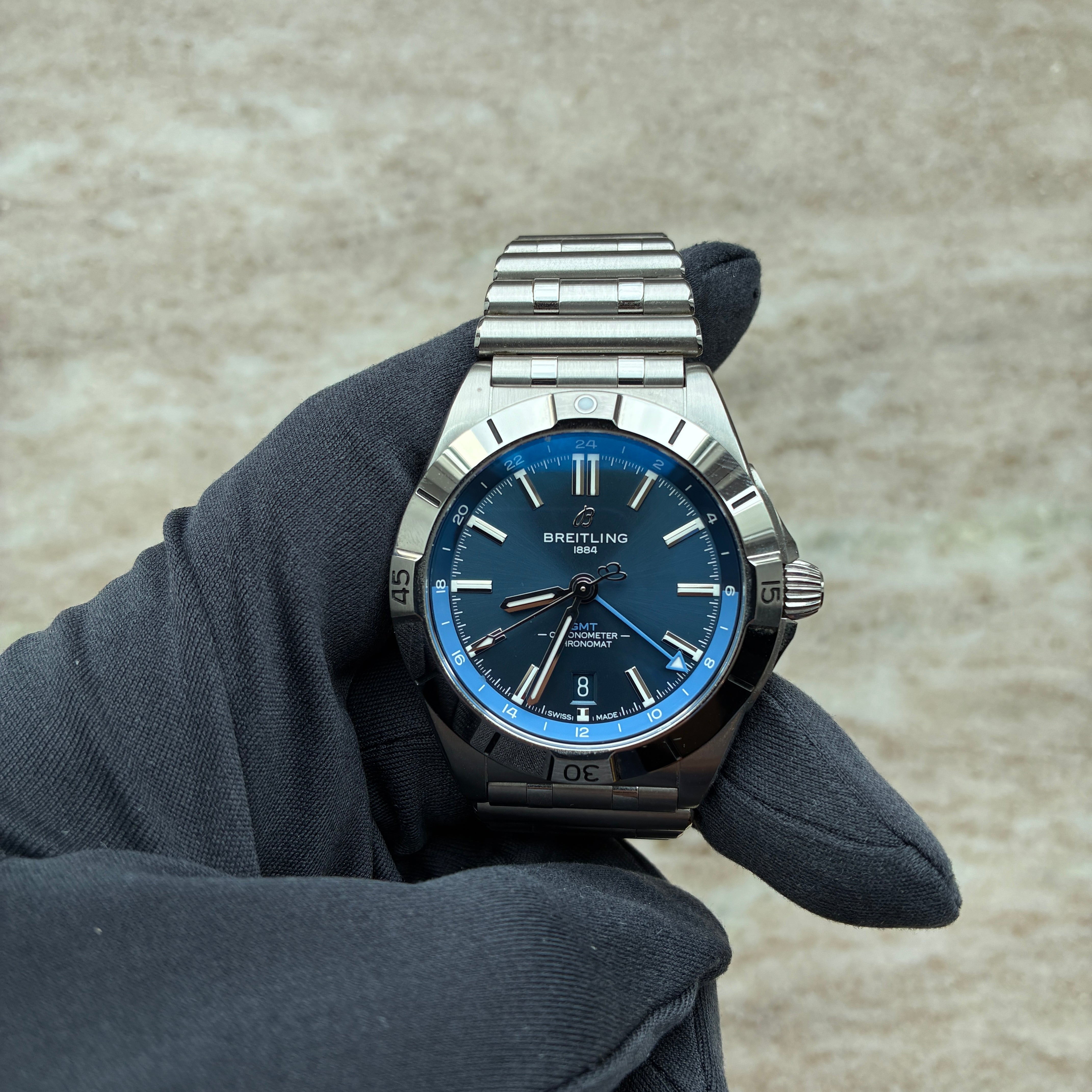 Chronomat GMT 1 of 288 / Sylt Edition / Limited Edition Blue Dial / Full links / Full-Set / 2023