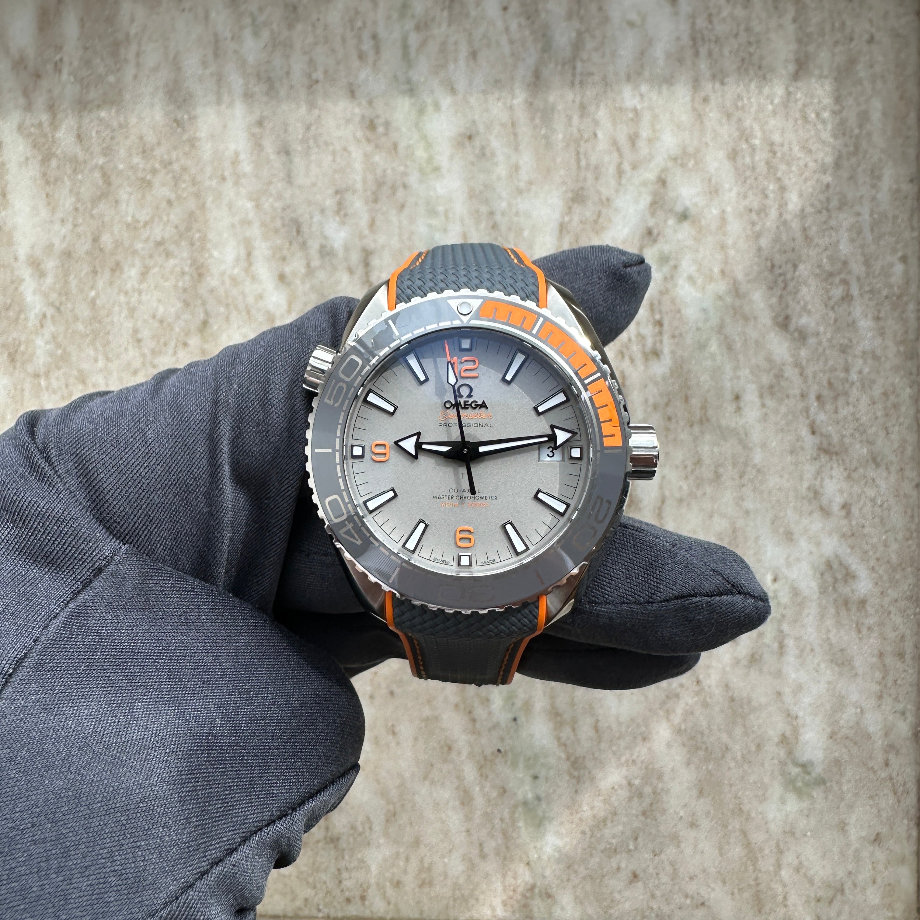 Seamaster Planet Ocean 43,5 mm Grey Orange / Full Set / Germany / 2017