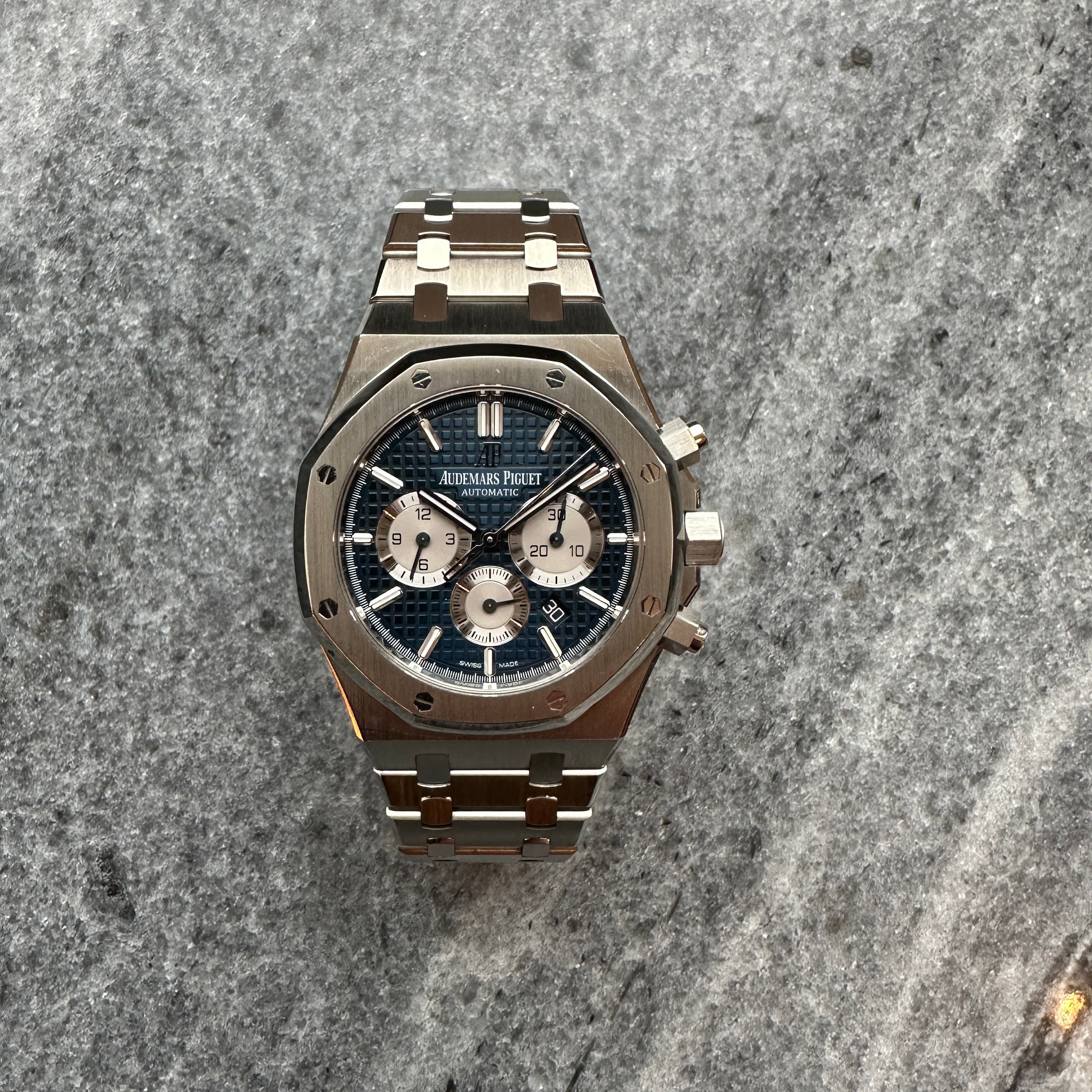 Audemars Piguet Royal Oak Chronograph Blue Dial 26331ST / Unpolished / Blue / 2019