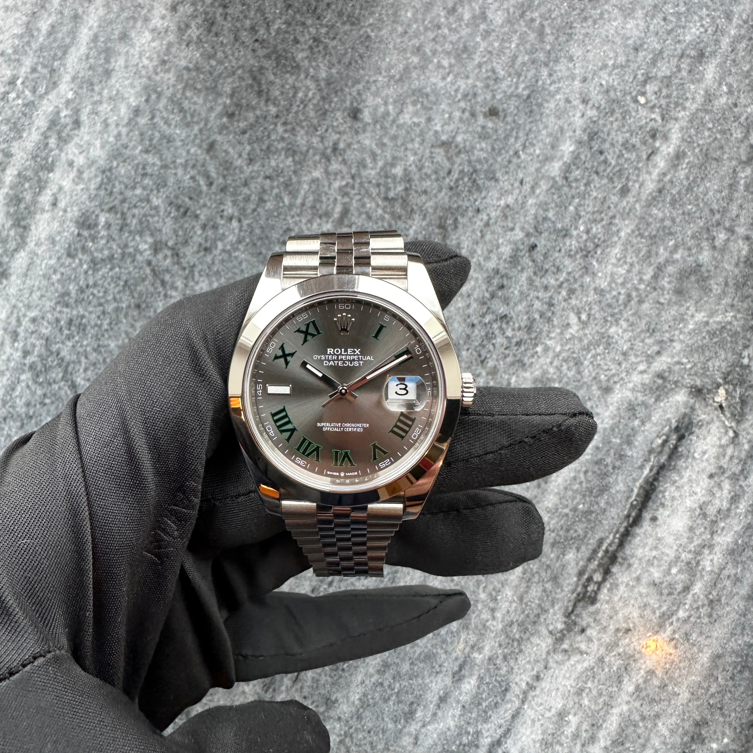 Datejust 41 Wimbledon 126300 Jubilee / Full Set + Erstkaufrechnung / LC100 / 2020