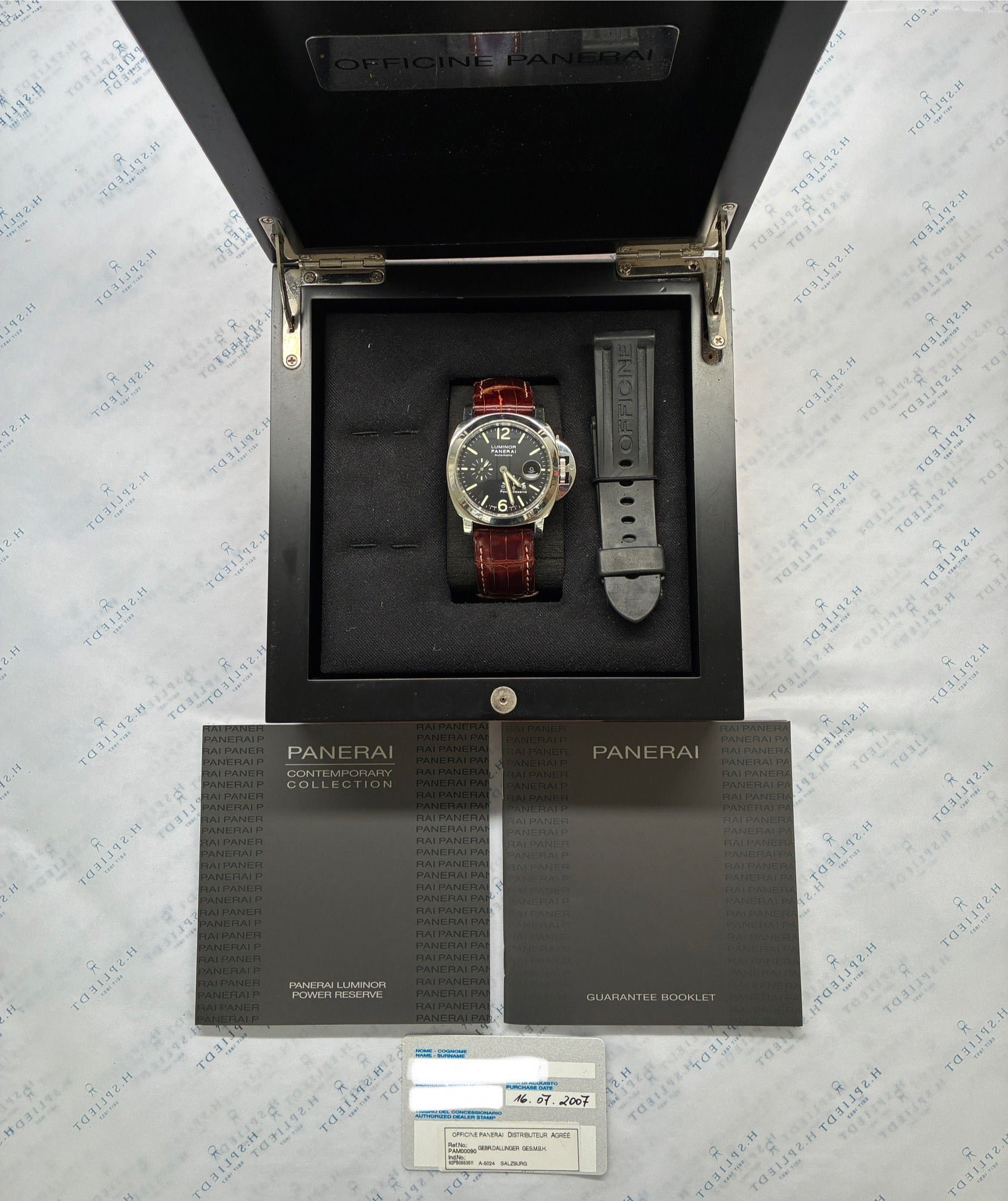 Panerai Luminor Power Reserve 44 mm Automatik in Box mit Garantiepapieren von 2007
