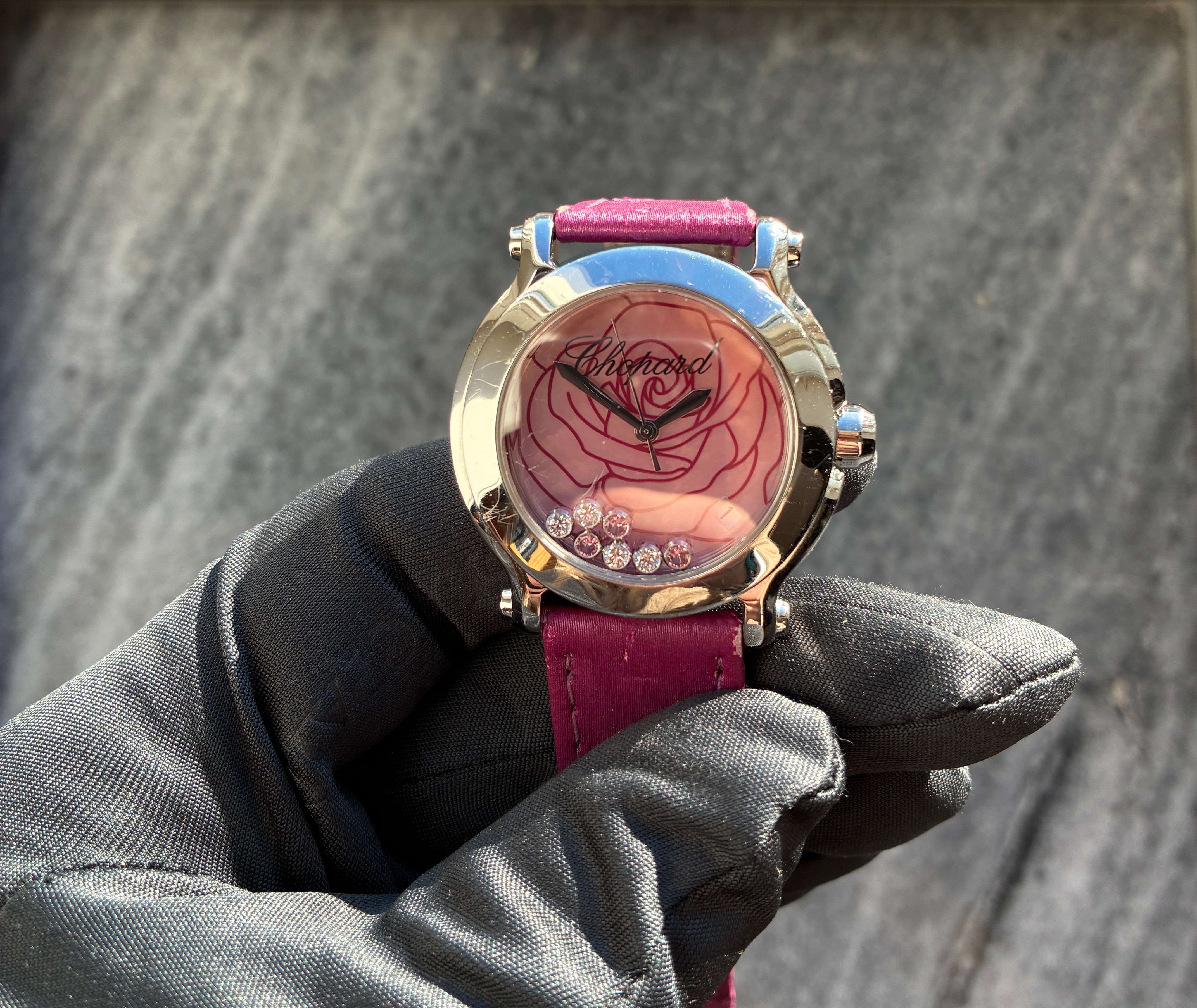 Happy Sport / La Vie En Rose / Quartz 36mm / Pink MOP Dial / Chopard Certificate of authenticity / Retail EUR 7.690,00