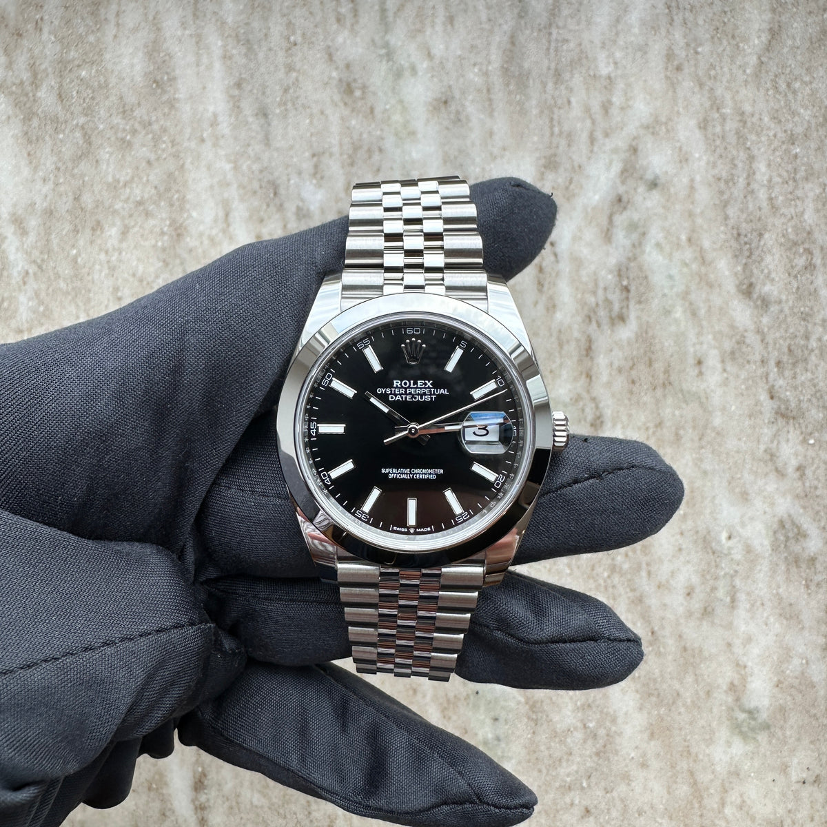 Datejust 41 / Unworn / Jubilee / Like New / Black Dial / LC100 / Invoice / Full-Set / 2026