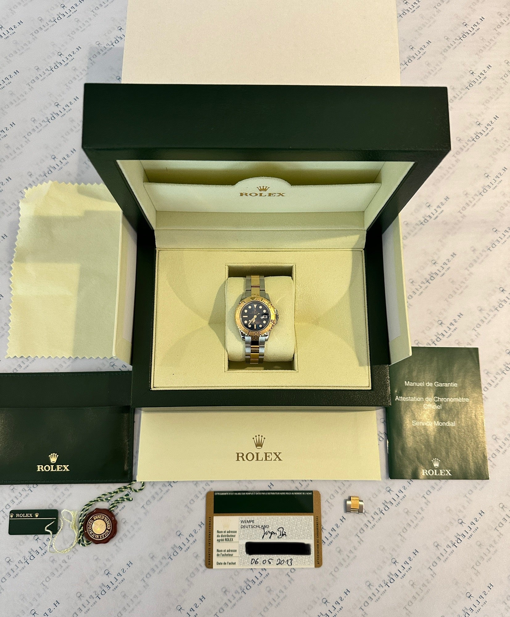 Rolex Yacht-Master Bicolor 29 mm in OVP mit Papieren, sehr guter Zustand