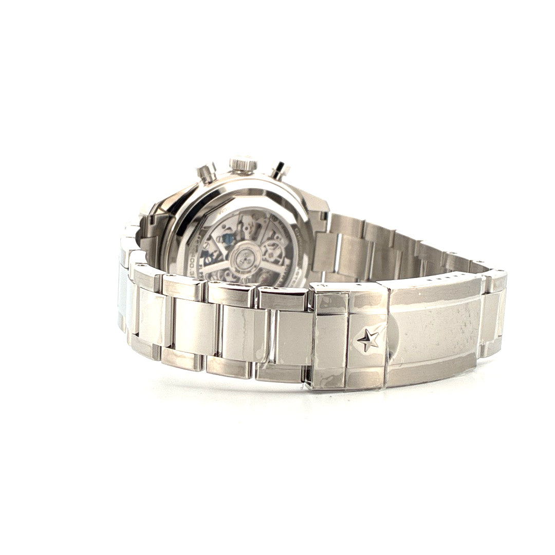 Zenith Chronomaster Original Triple Calendar 2024 Automatik Uhr aus Stahl, Seitenansicht mit Schließe