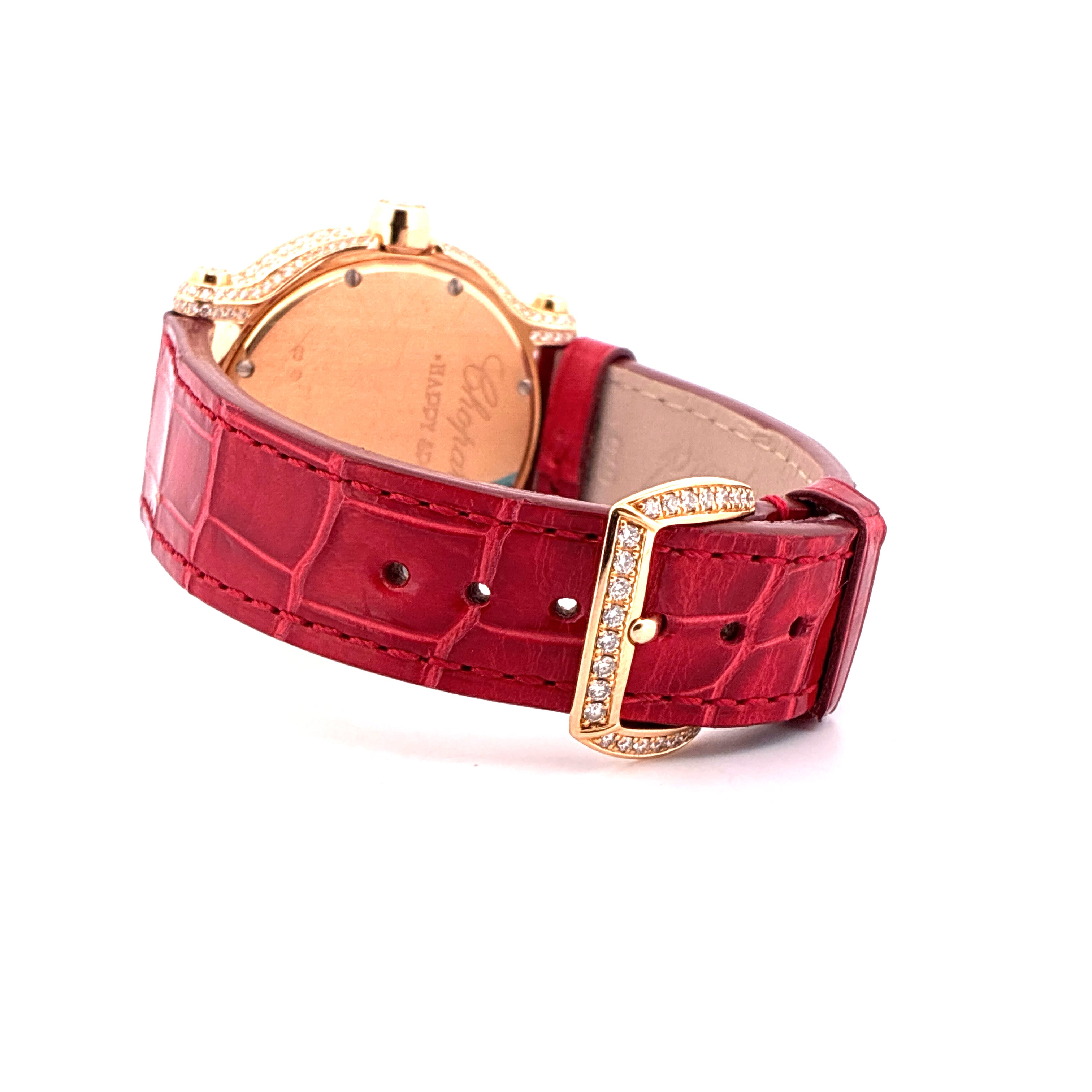 Happy Sport Quarz / MOP Dial / Diamonds / Red Gold / very rare / Box / Certificate of authenticity / Retail price EUR 74.000,00