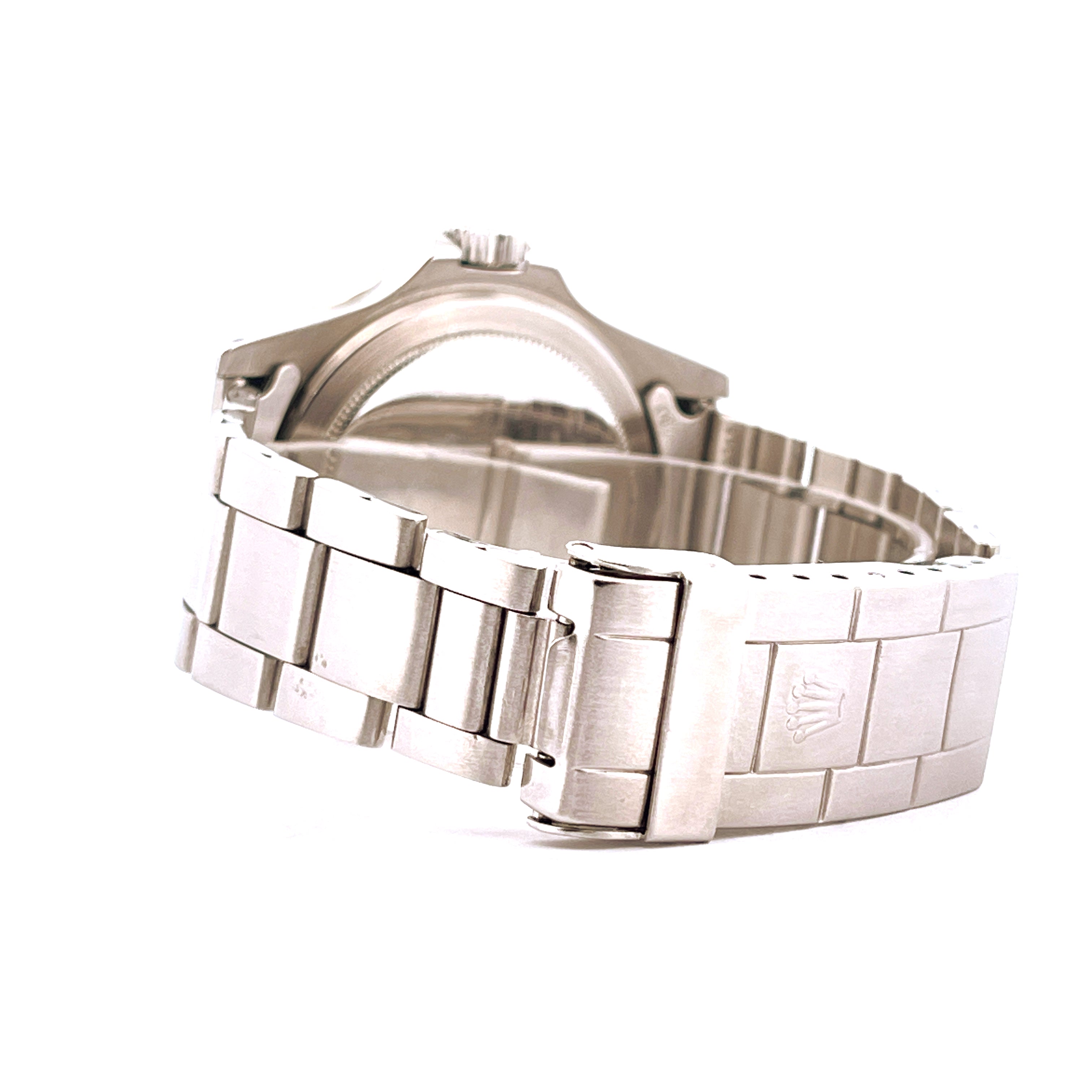 Rolex Submariner Date MK5 Ref. 1680 (1972) Seitenansicht des Stahlarmbands mit Schließe und Krone