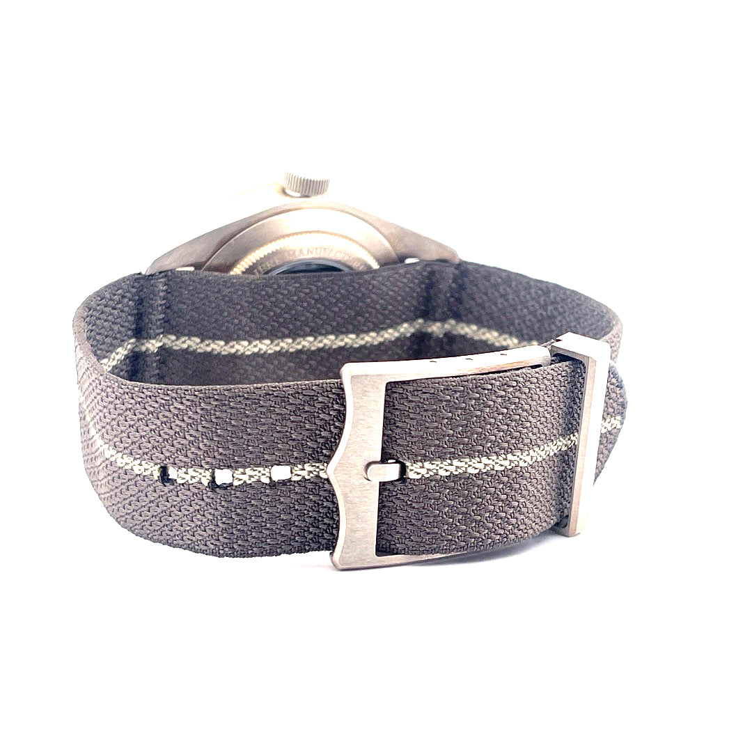 Tudor Black Bay Fifty-Eight 925 Silber Stoffarmband mit Schnalle