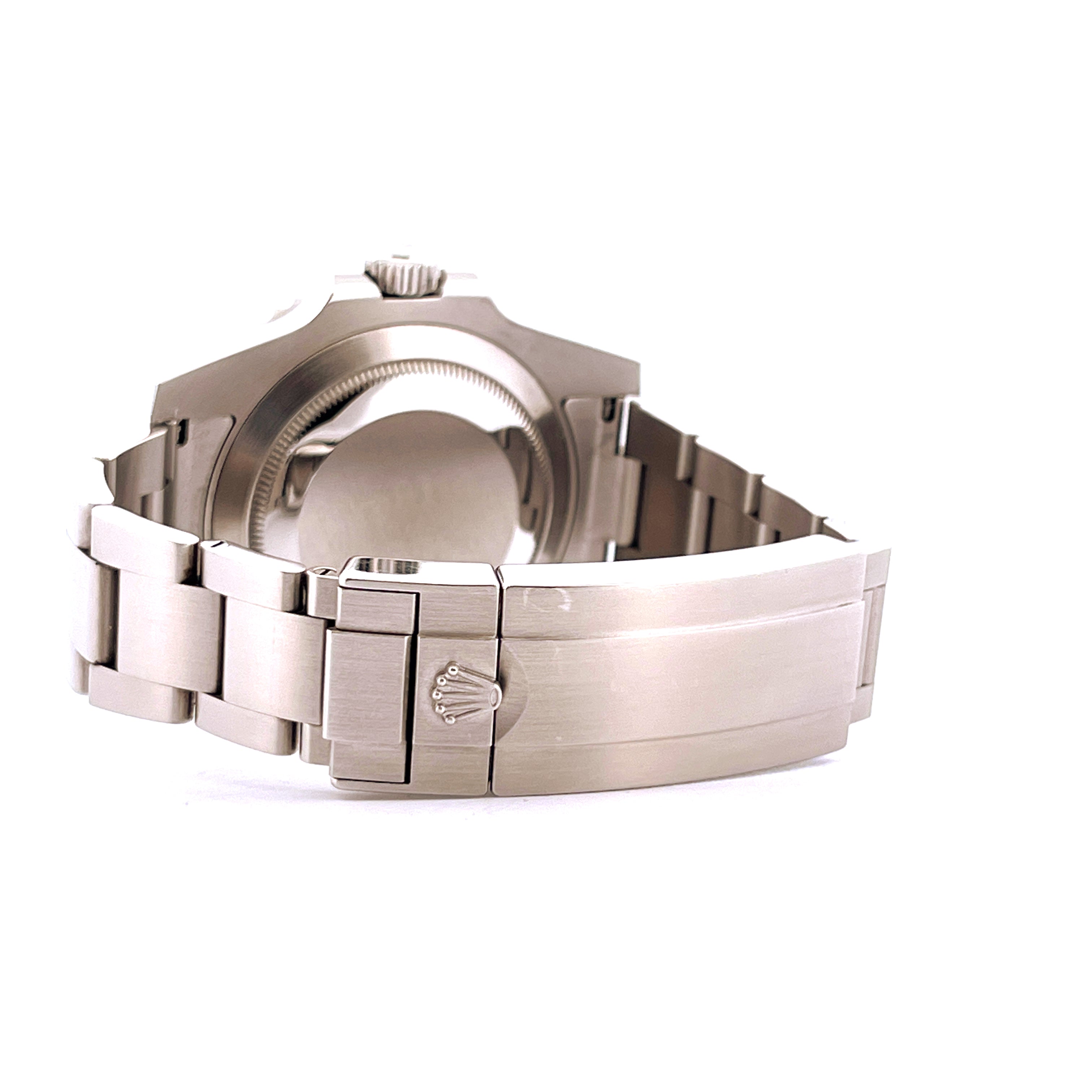 Rolex Submariner Date Hulk von der Seite gesehen mit Stahlarmband und Schließe