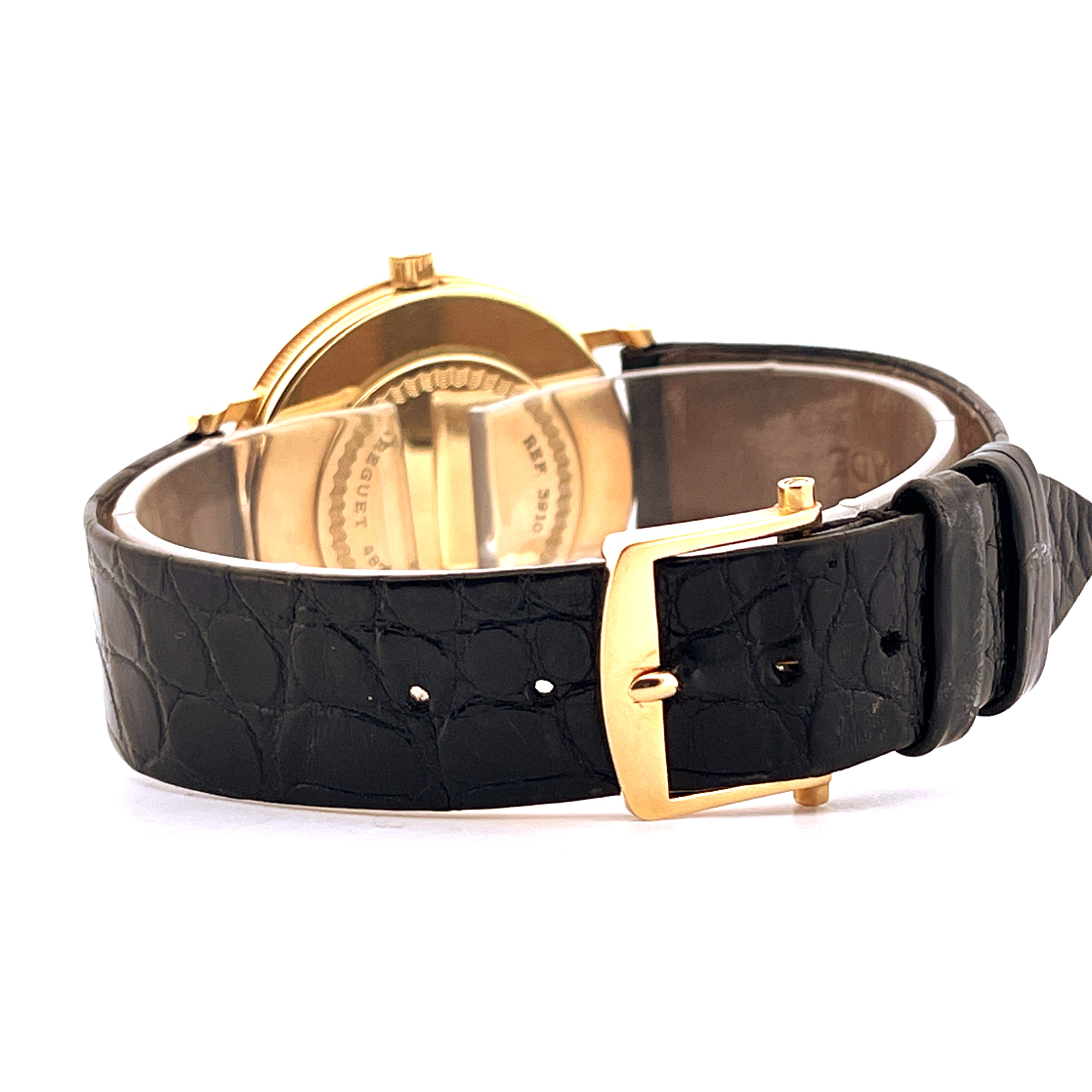 Breguet Classique Ref-3910BA-15-286 (1999) aus Gelbgold mit schwarzem Lederband