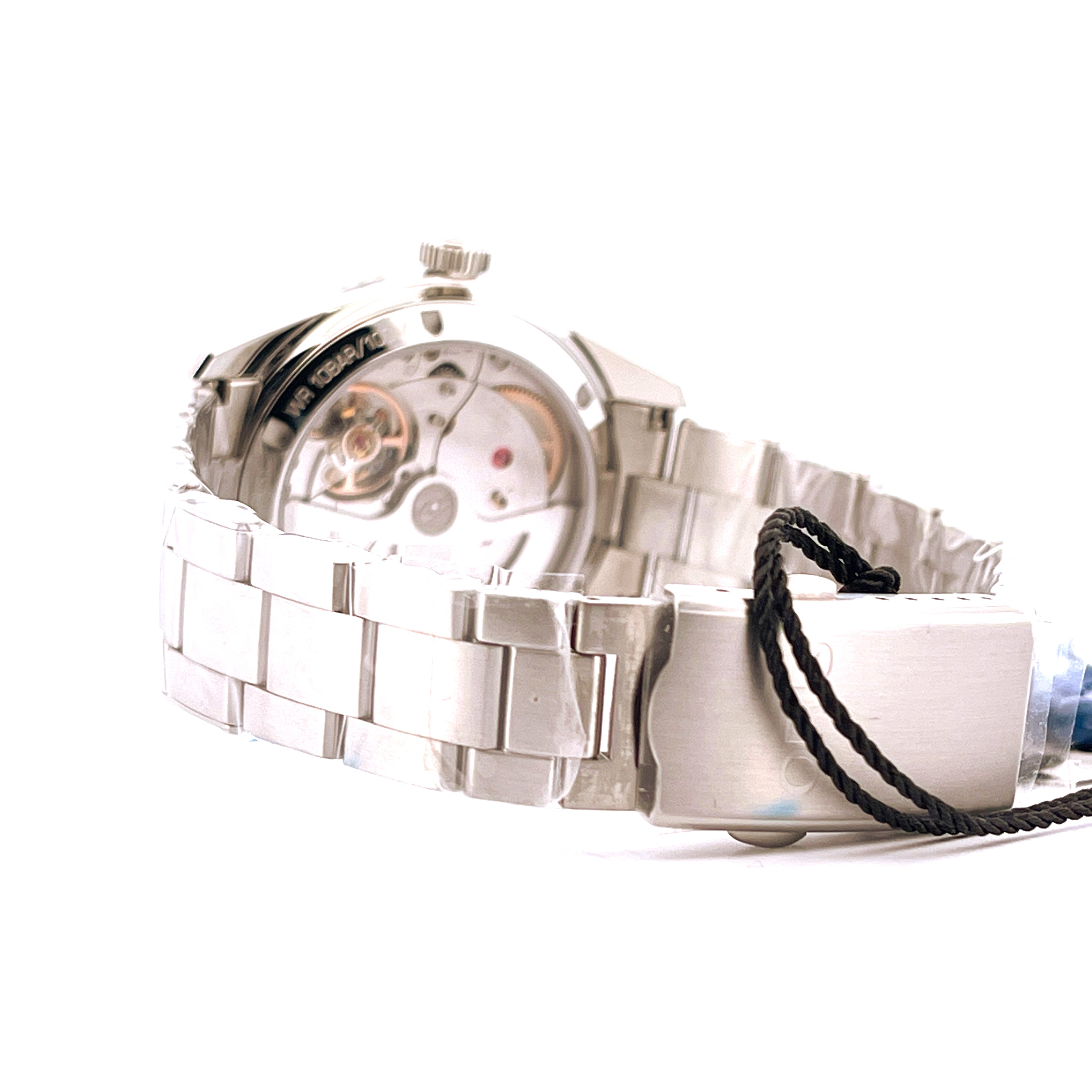 Seitenansicht der Oris Divers Sixty-Five 12h Calibre 400 mit Edelstahluhrwerk und Armband