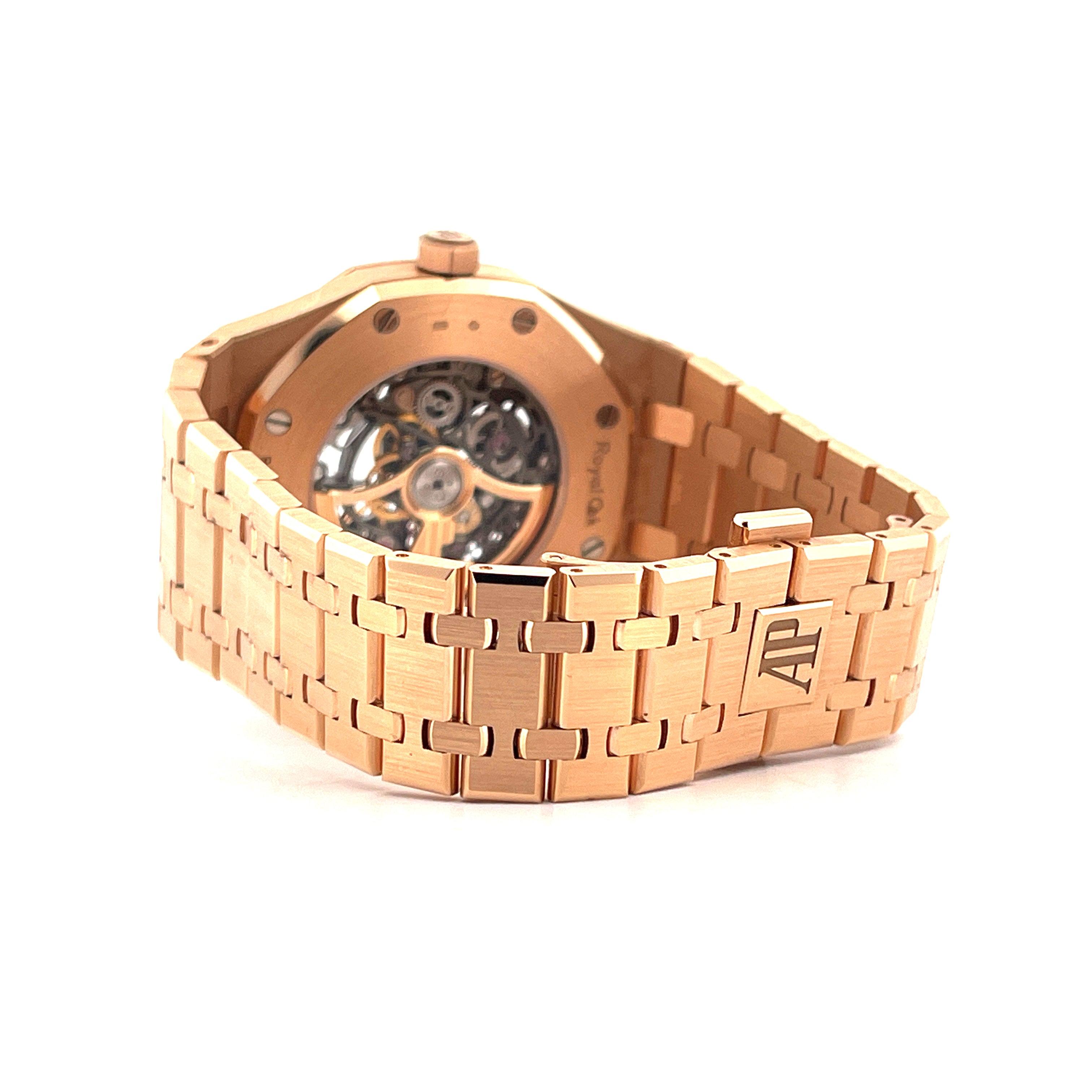 Royal Oak Double Balance Wheel Openworked Skeleton Roségold (Full Set) -2020-