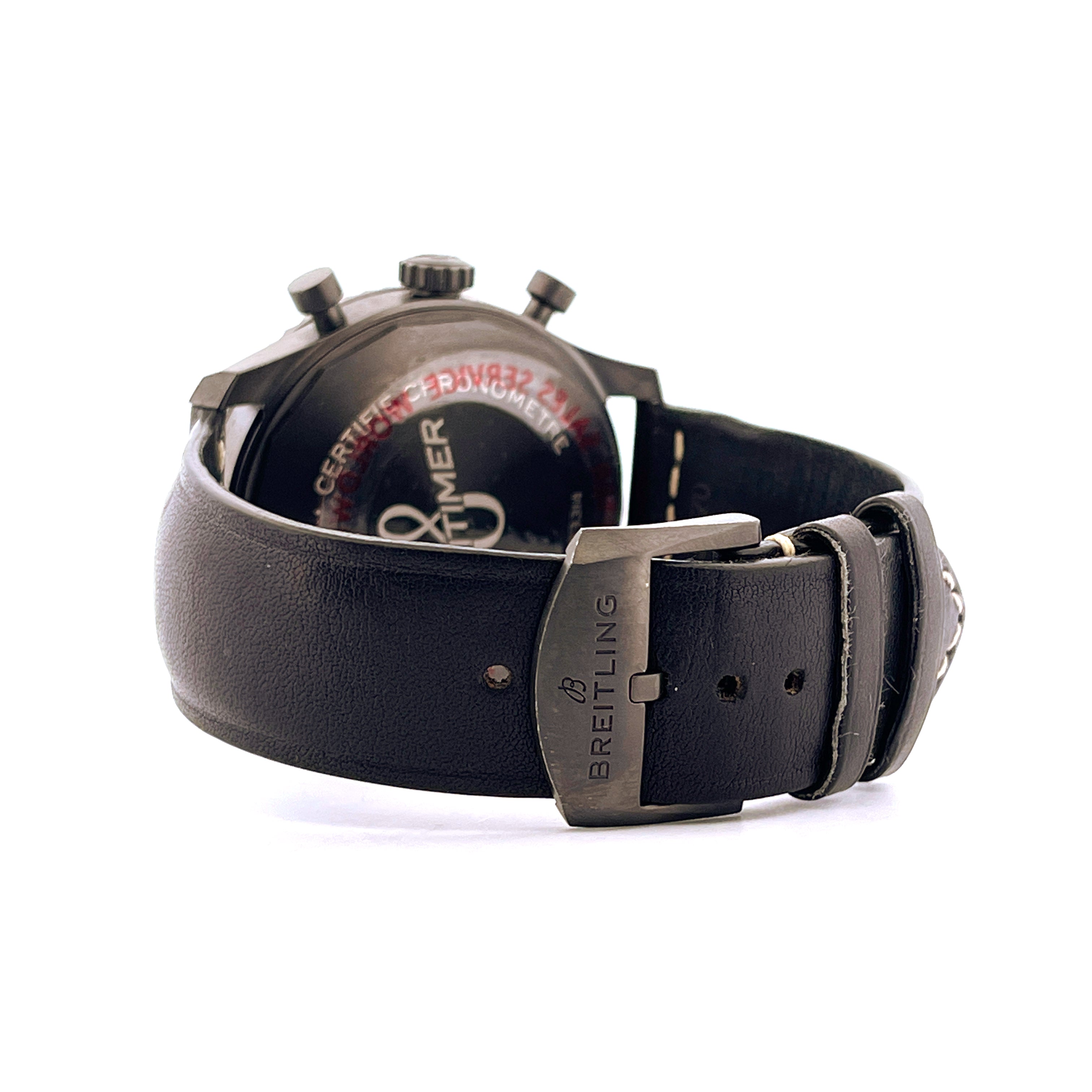 Breitling Navitimer 8 Chronograph 43 Stahl mit schwarzem Lederarmband und Faltschließe von Breitling