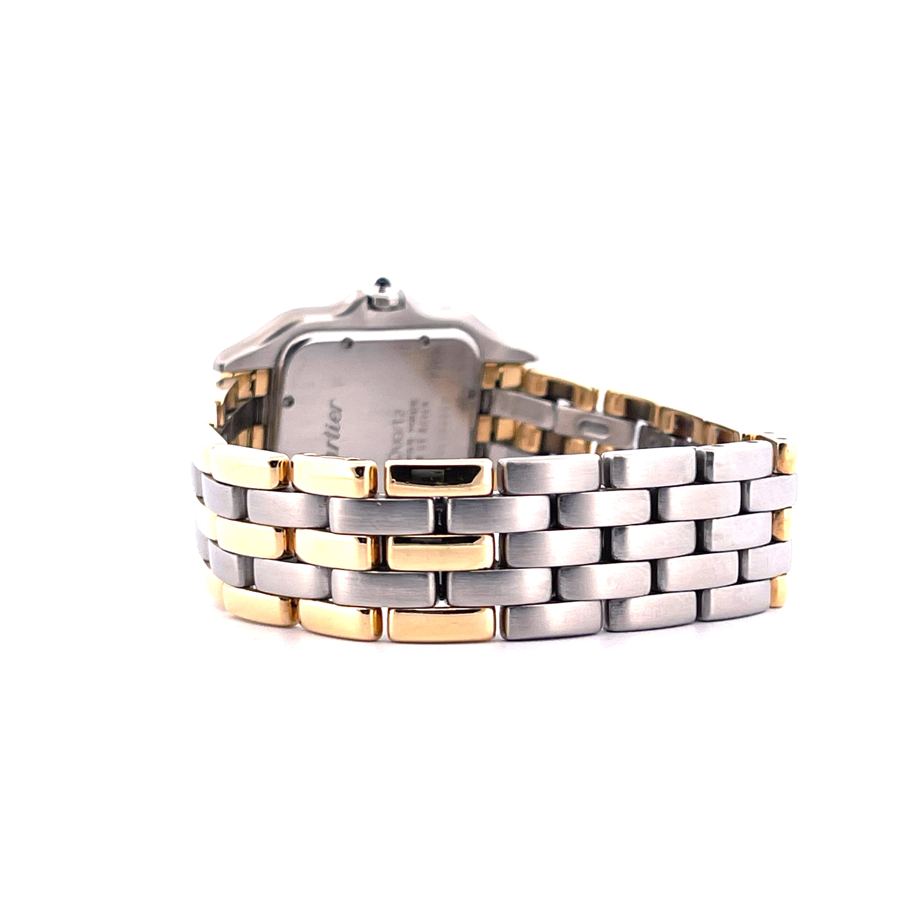 Cartier Panthere Jumbo Vintage 1986 aus Edelstahl und Gelbgold im Seitenprofil